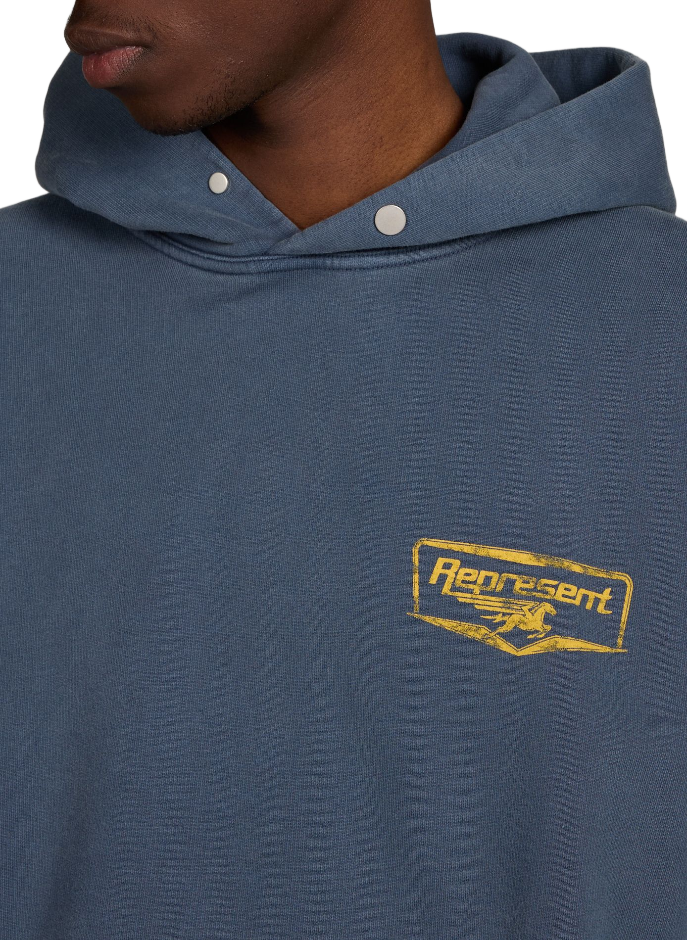 Sweatshirt imprimé en coton REPRESENT Bleu