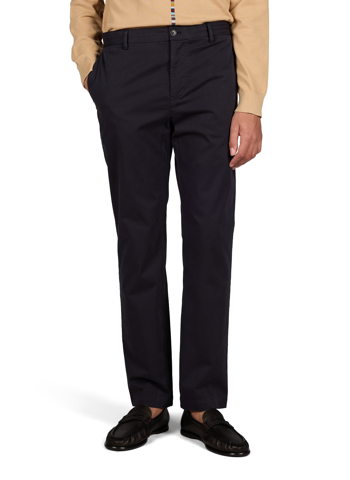 Pantalon chino en coton mélangé PAUL SMITH Bleu