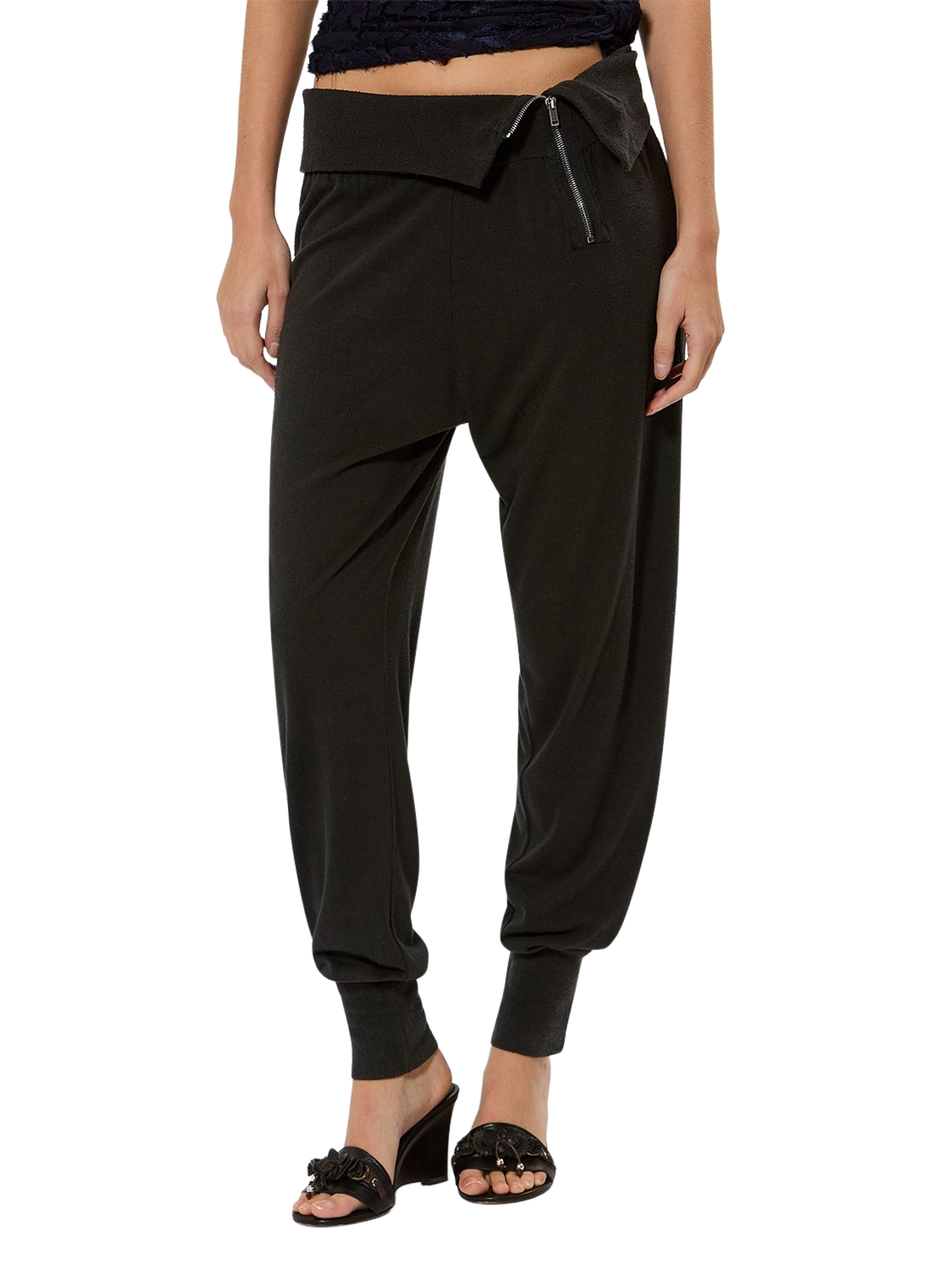 Pantalon sarouel Tydie en soie ISABEL MARANT Schwarz