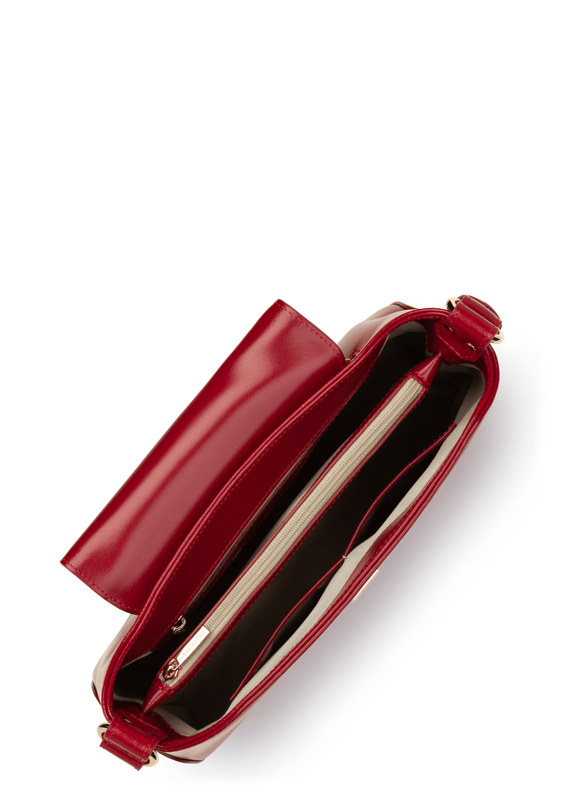 Large shoulder bag - suave evenly LANCASTER Red