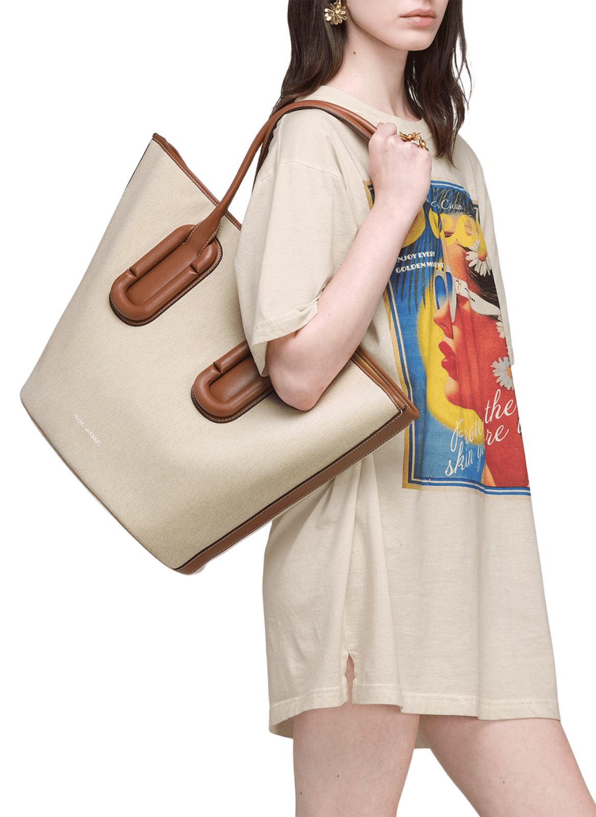 Babe canvas tote bag MARC JACOBS Multicolour