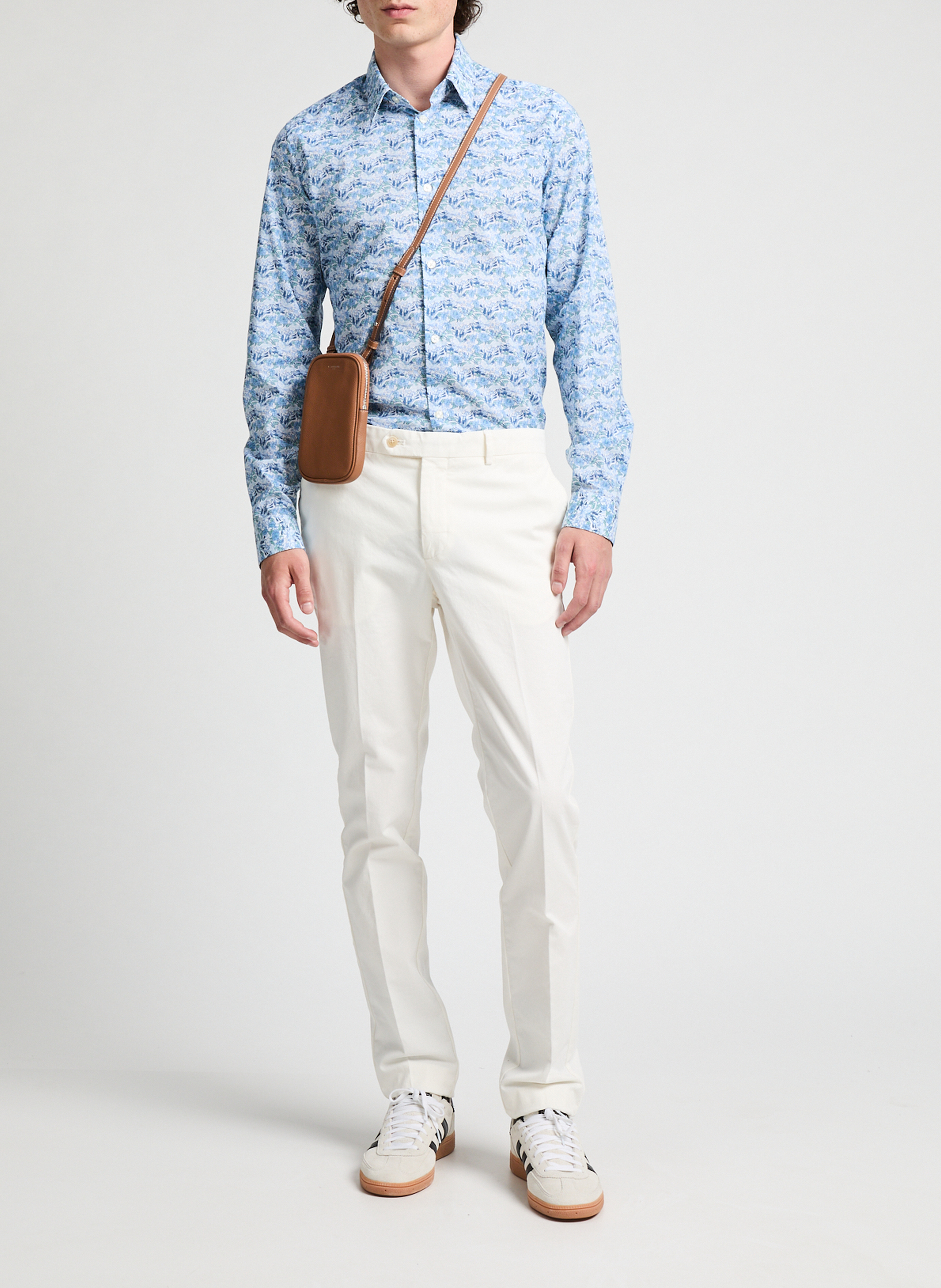  Printed cotton shirt AU PRINTEMPS PARIS Blue
