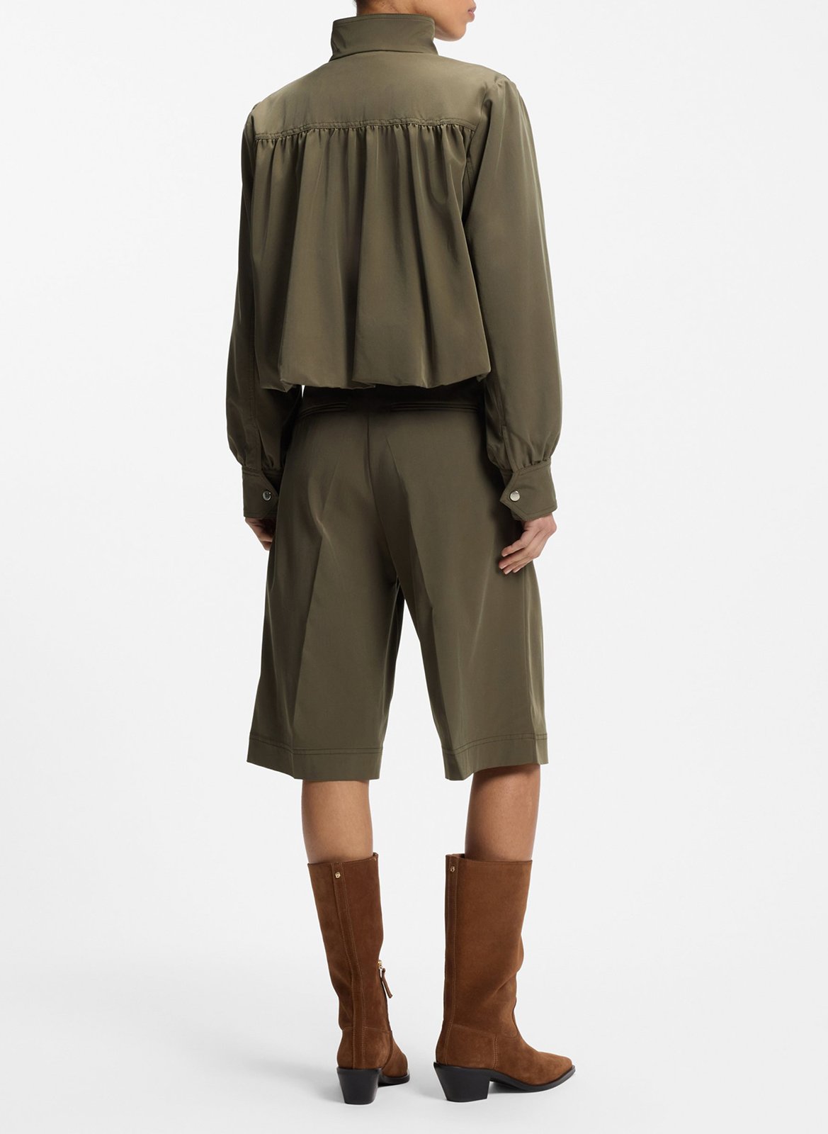 Veste col montant BOSS Kaki