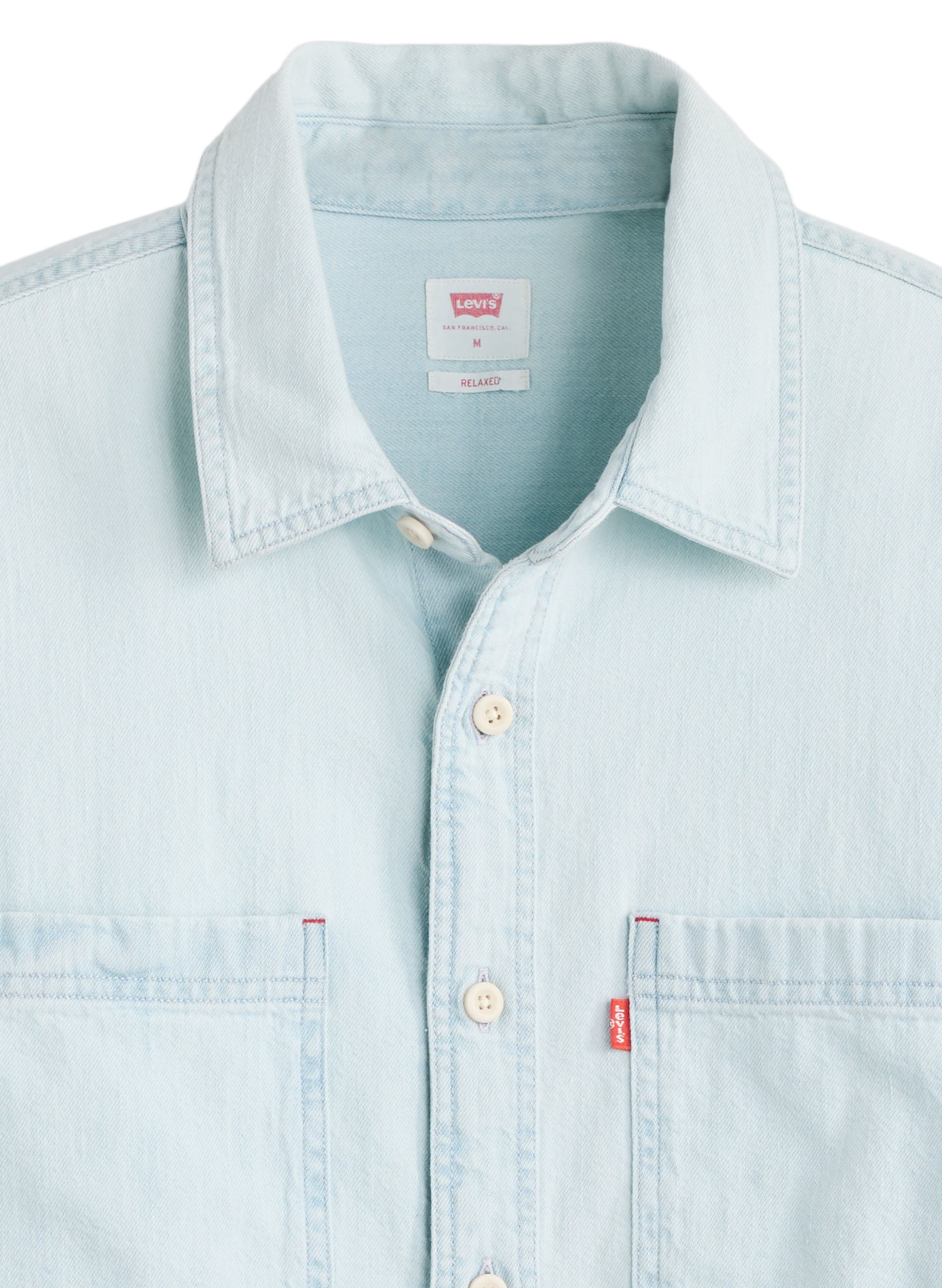 Straight denim shirt in cotton LEVI'S Blue