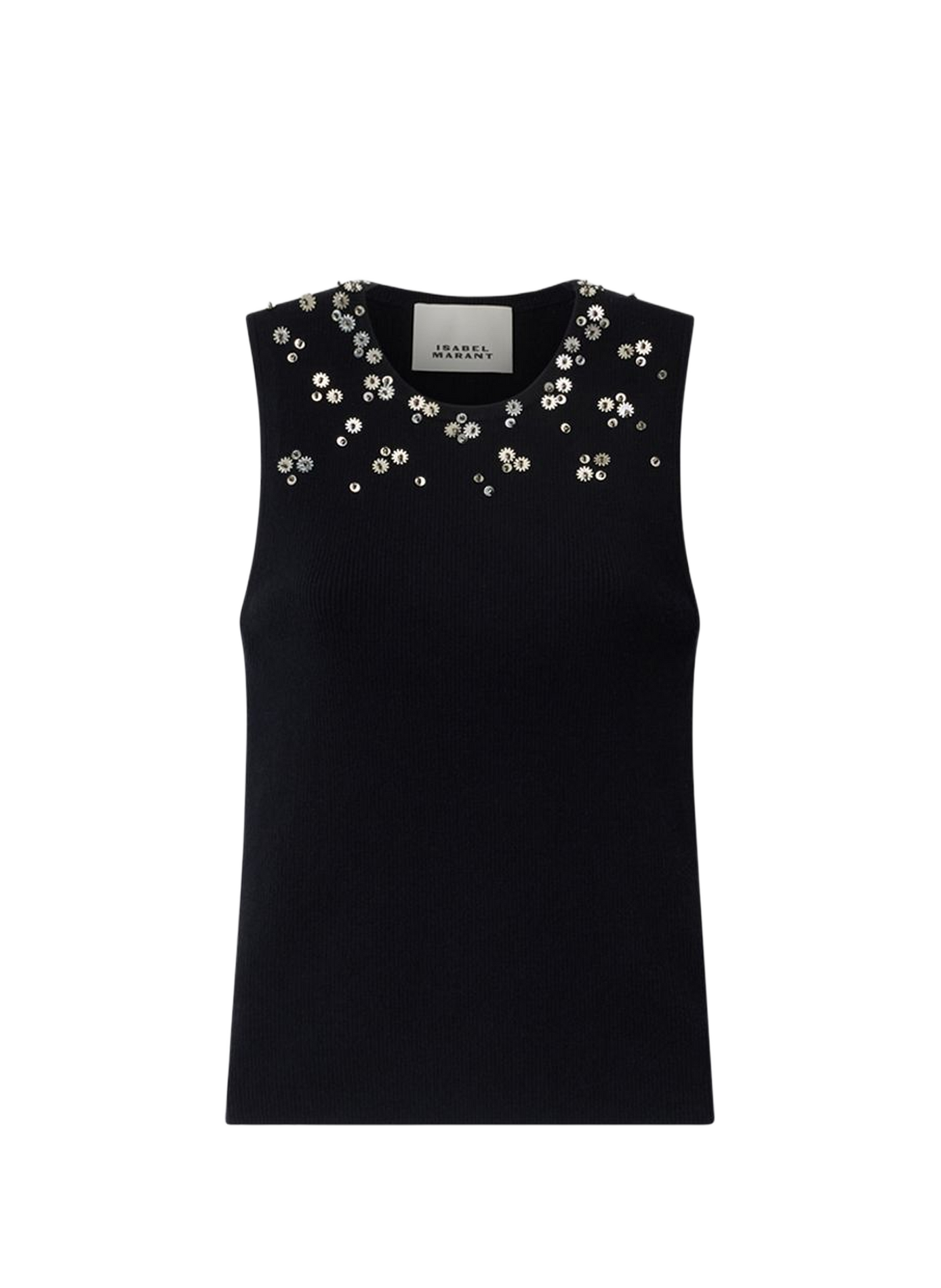 Ärmellose Seidenbluse Apoline ISABEL MARANT Schwarz