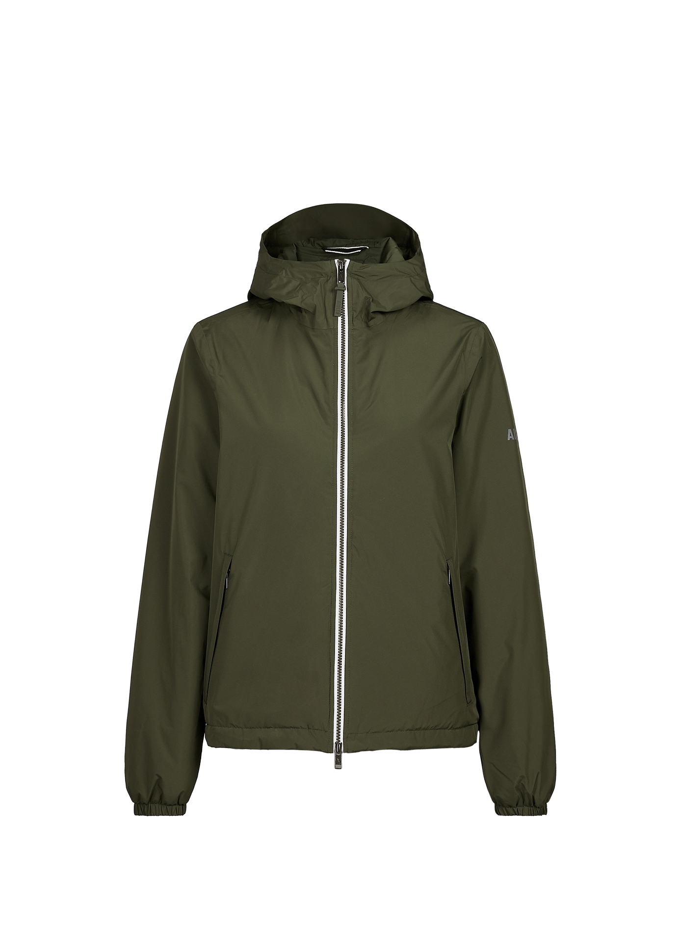 Hooded windproof jacket AIGLE Khaki