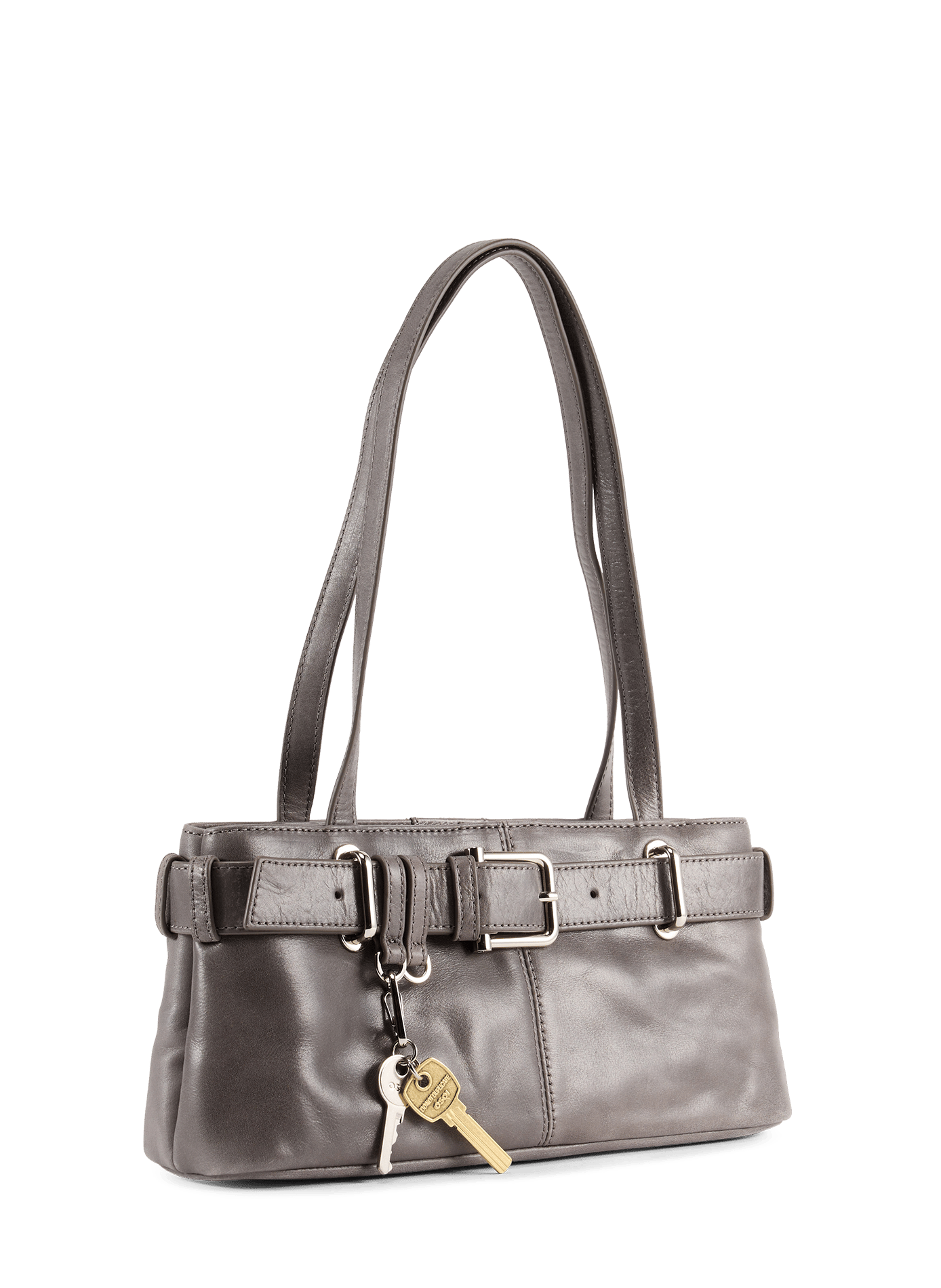 Sac à main Brocles à clés en cuir OSOI Gris