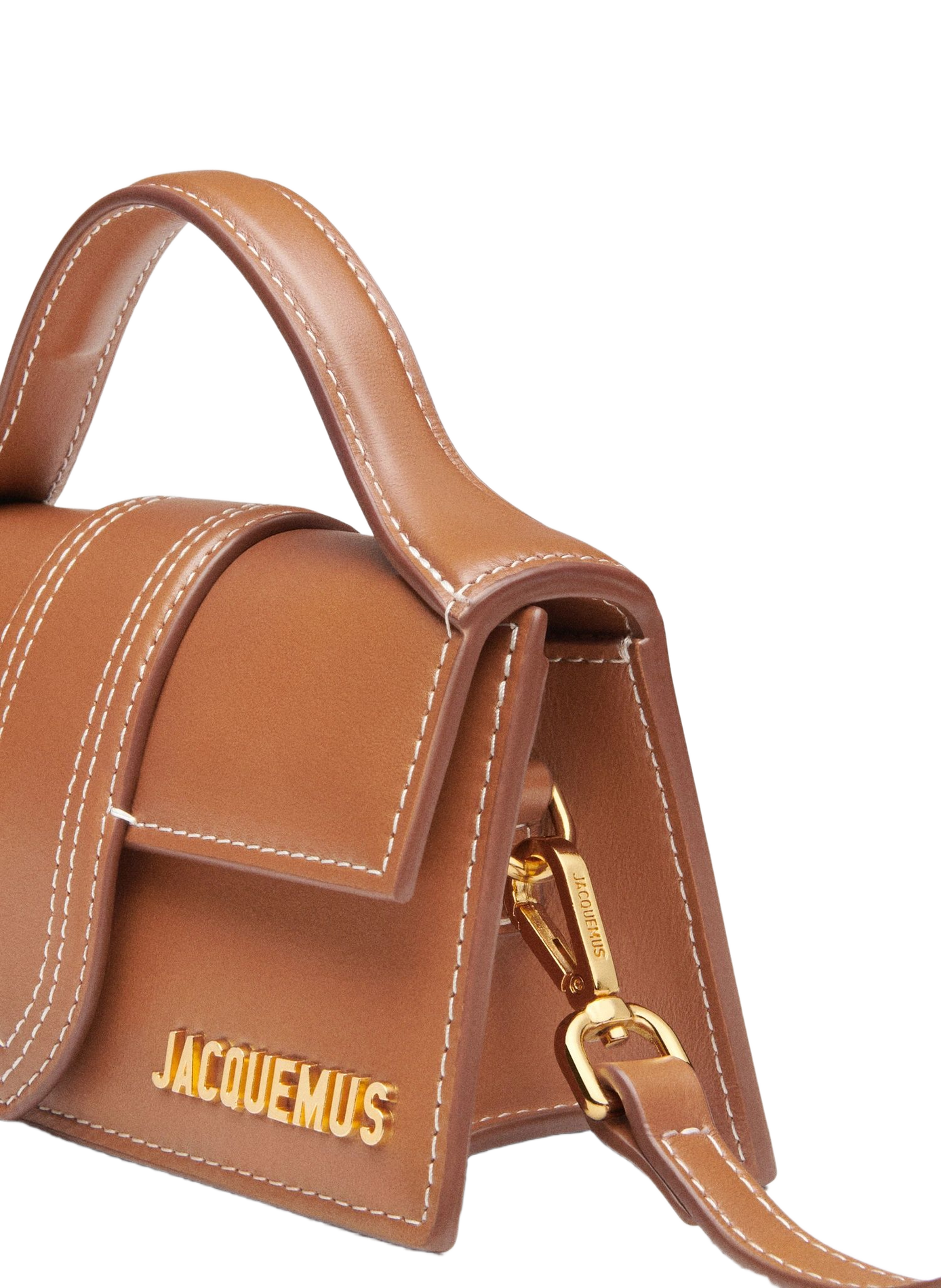 Le mini sac Bambino en cuir JACQUEMUS Brown