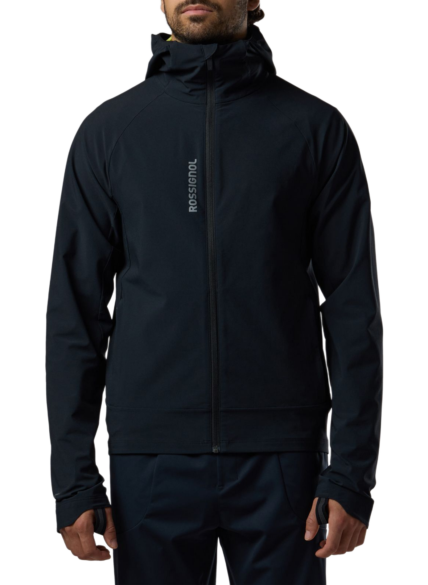 Veste droite col montant zippée ROSSIGNOL Negro