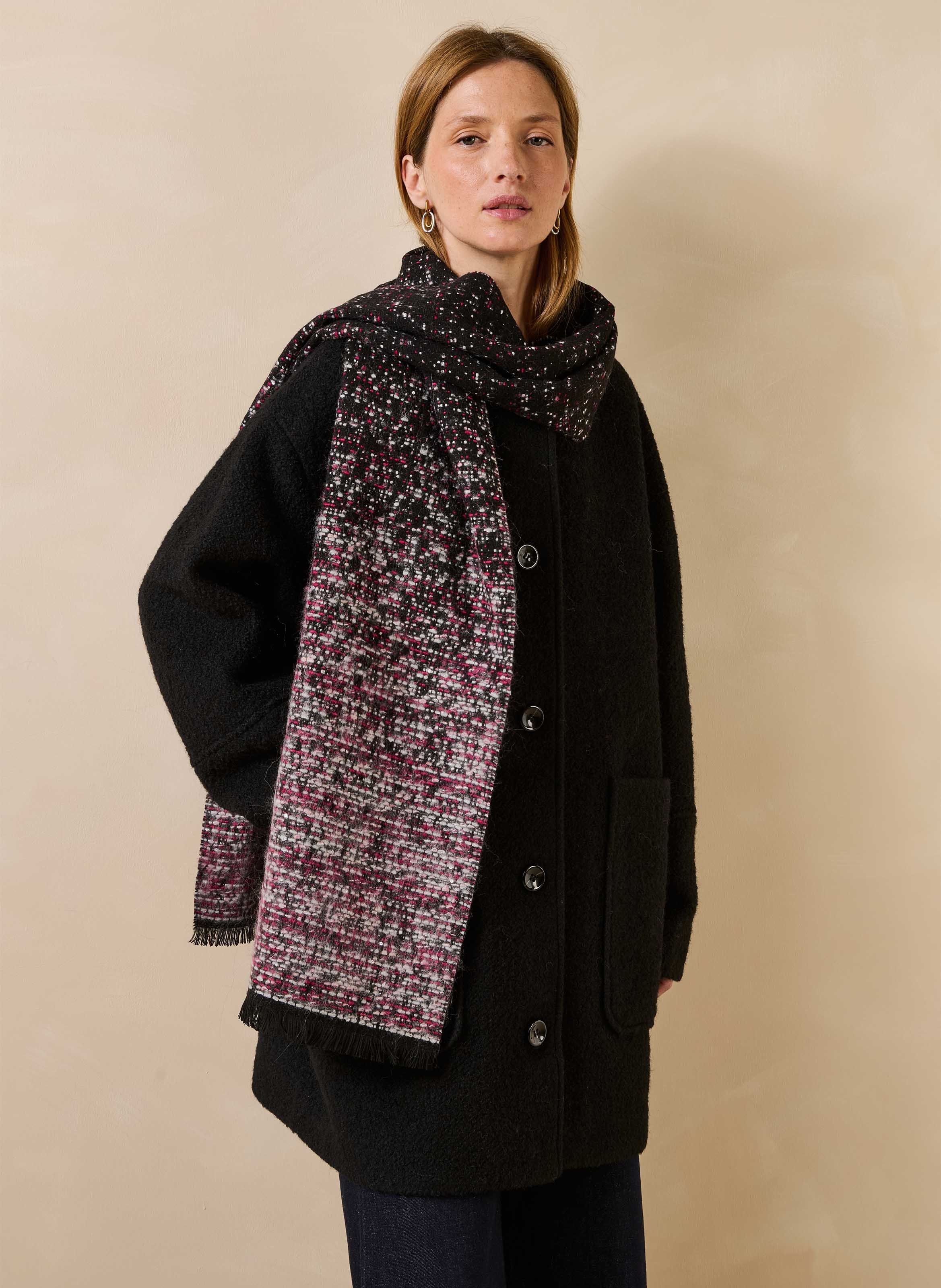Gebreide sjaal met tie-dye-effect LA FEE MARABOUTEE Veelkleurig