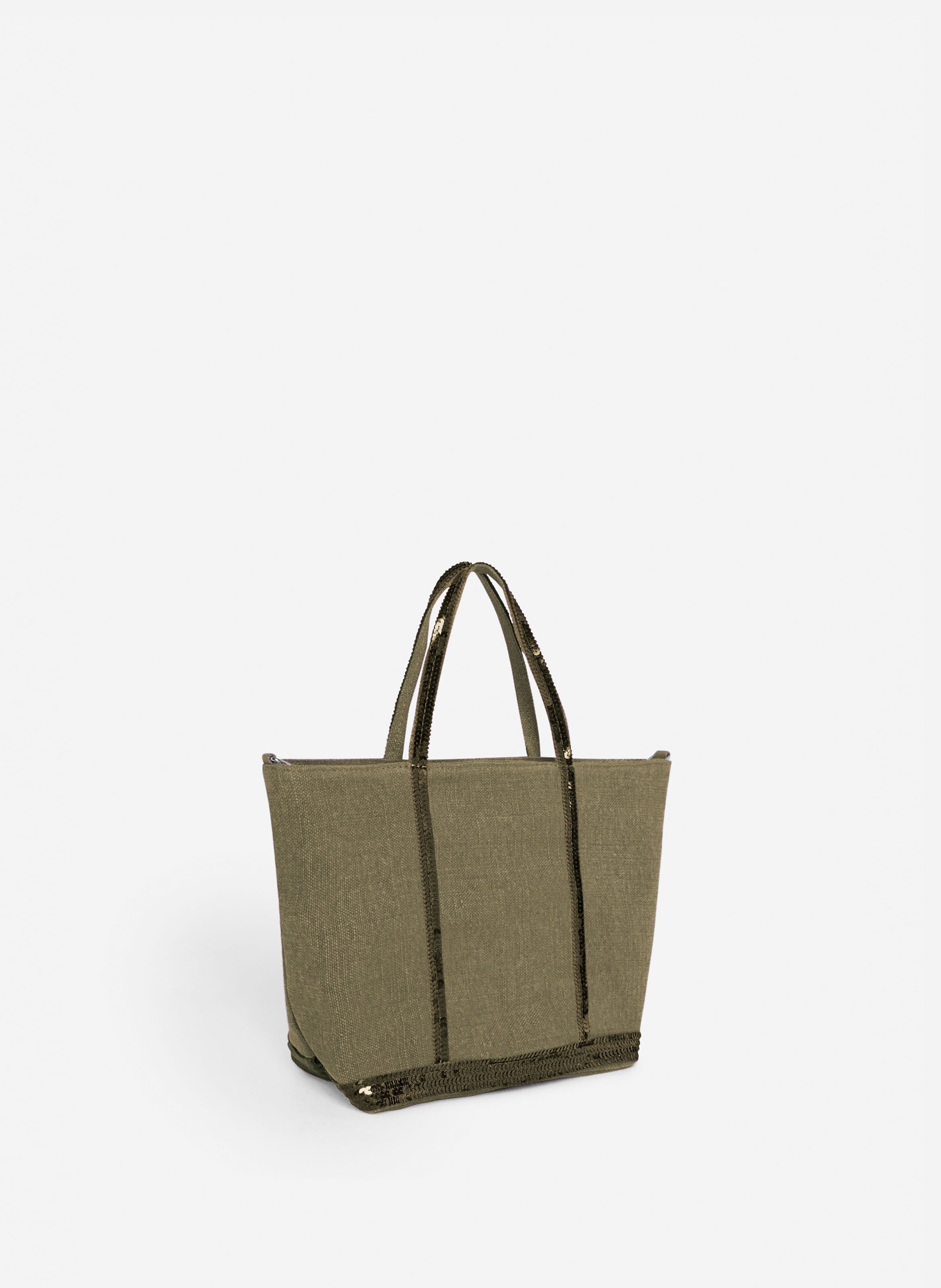 Cabas s en lin VANESSA BRUNO Kaki