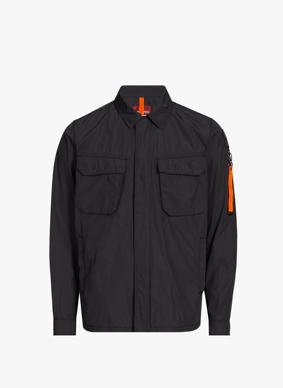Millard Windbreaker Jacket | Black by PARAJUMPERS Millard Windbreaker Jacket Black