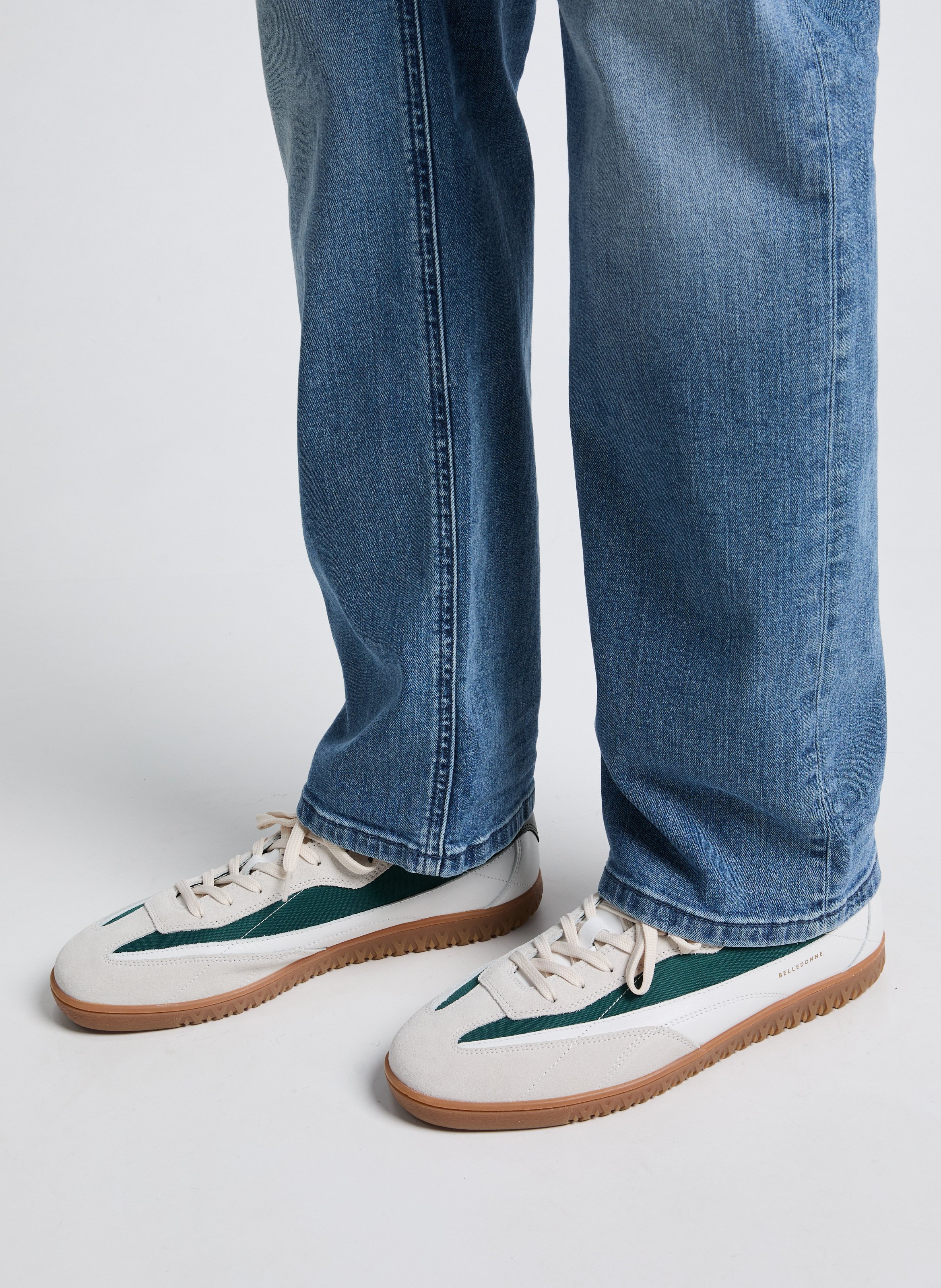 Baskets B7 bi-matière BELLEDONNE Blanc