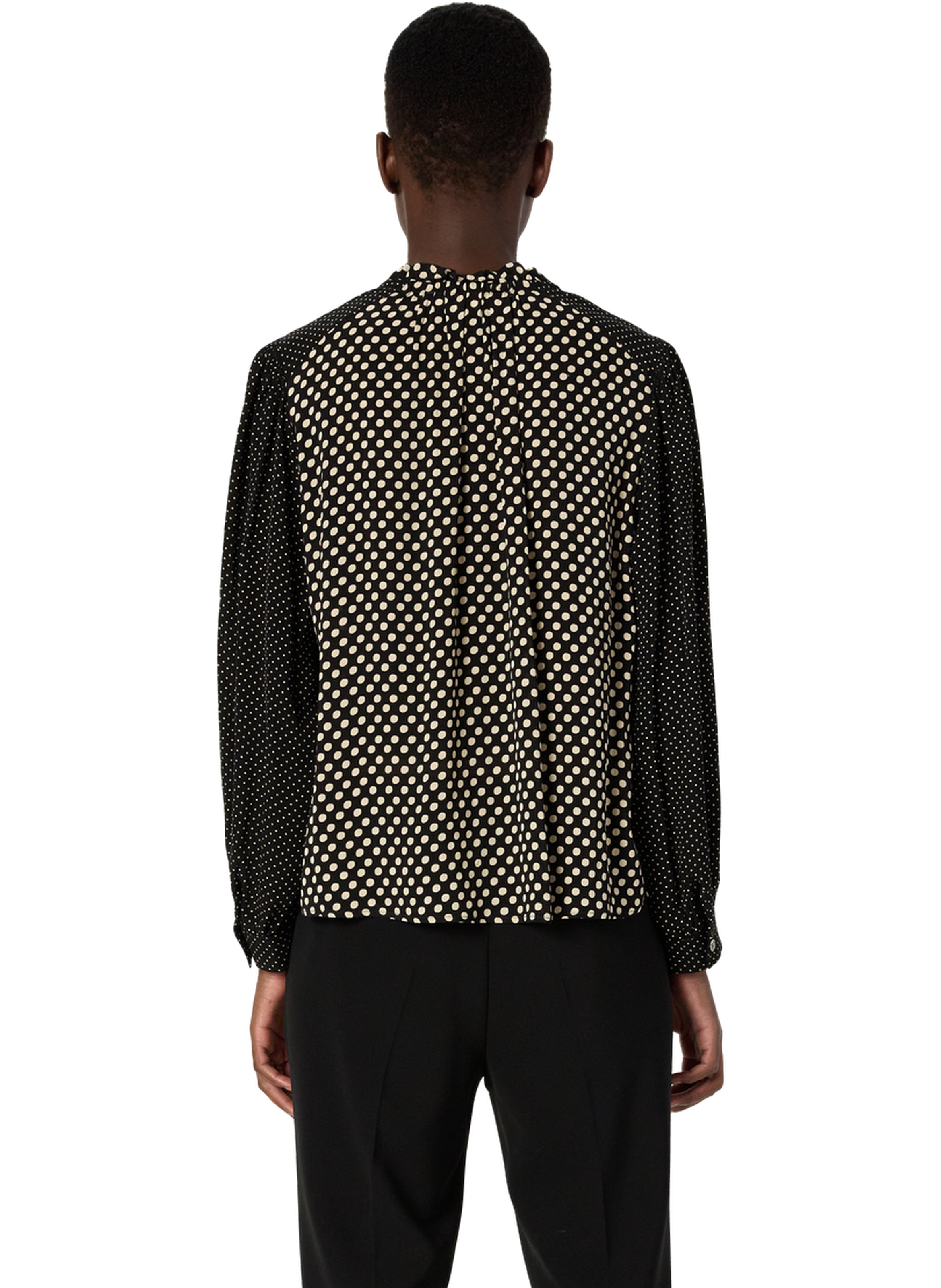 Blouse fluide à pois - arielle GERARD DAREL Noir
