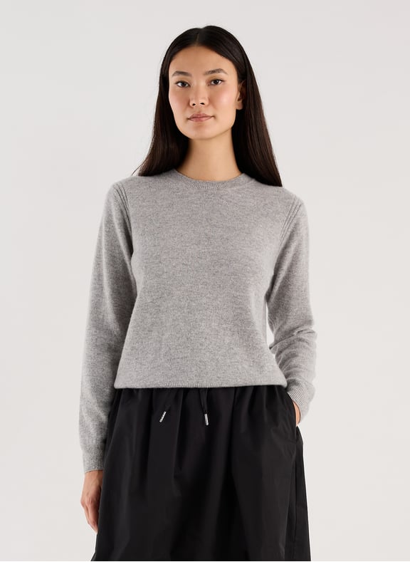 Straight cashmere sweater Grey by SAISON 1865 SAISON 1865 Straight cashmere sweater Grey