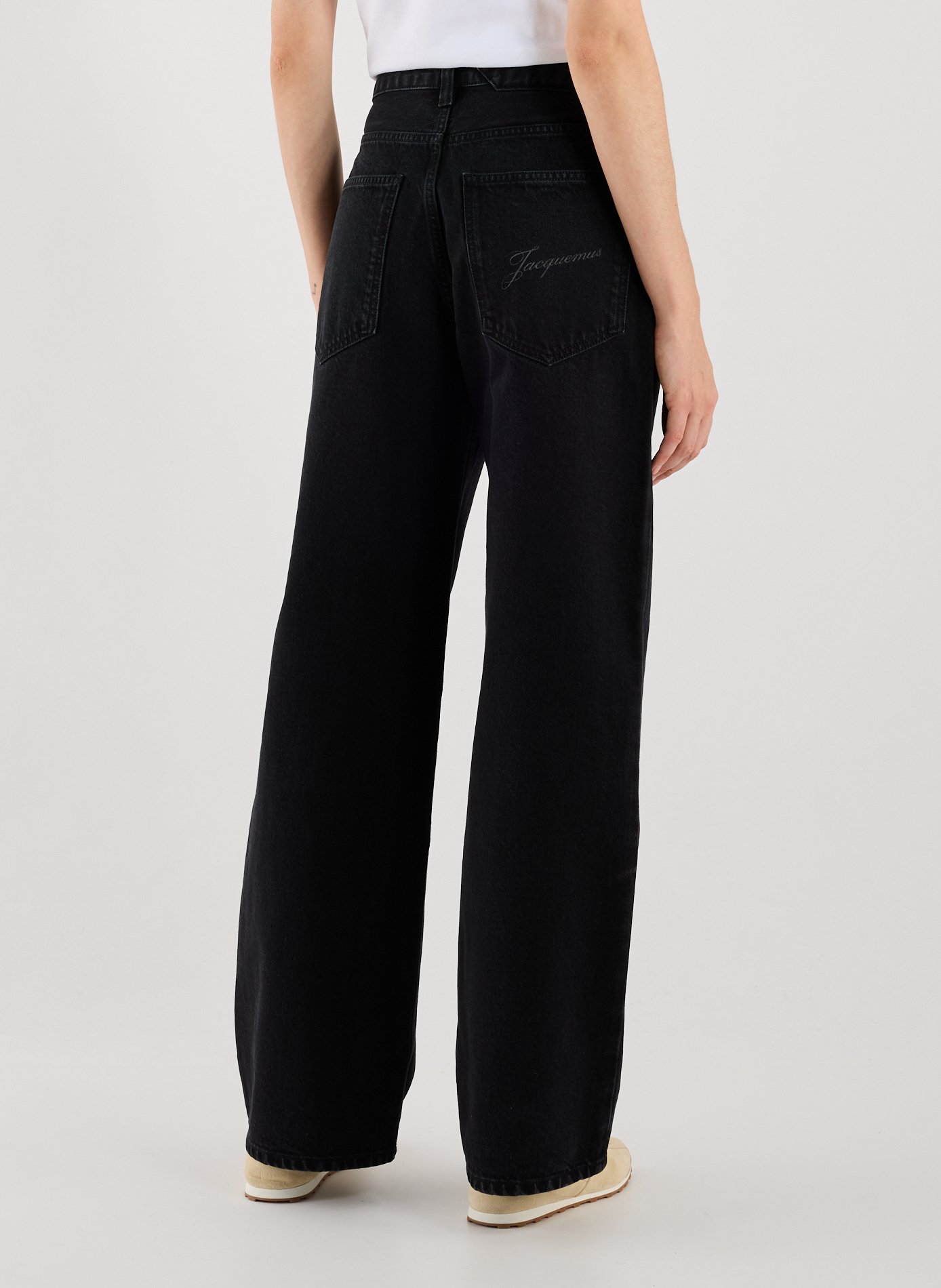 Large Denim Jeans JACQUEMUS Black