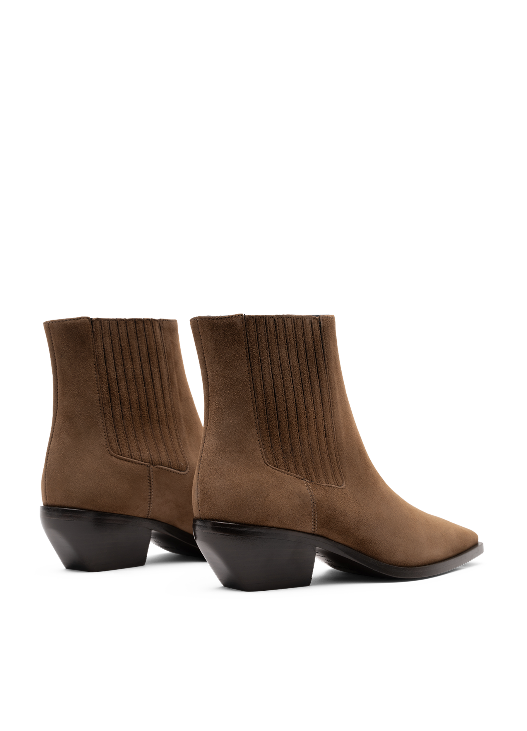 Bottines kira en chevre velours PARALLELE Gris