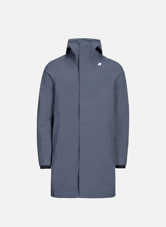 Parka mi-longue à capuche Bleu by K-WAY K-WAY Parka mi-longue à capuche Bleu