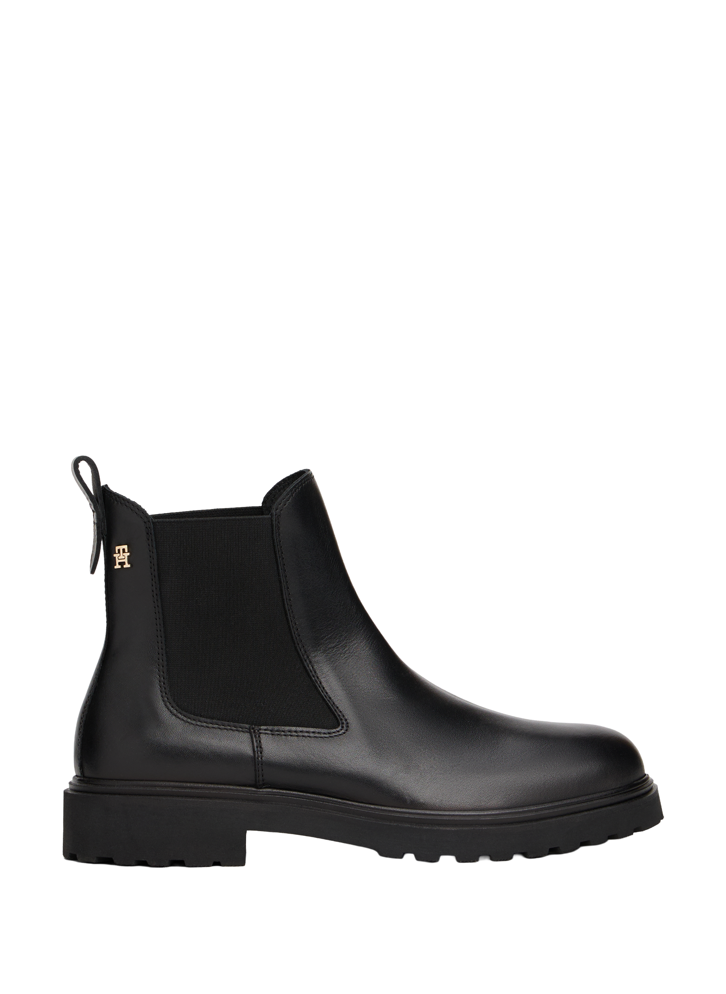 TOMMY HILFIGER Leather Chelsea boots Black