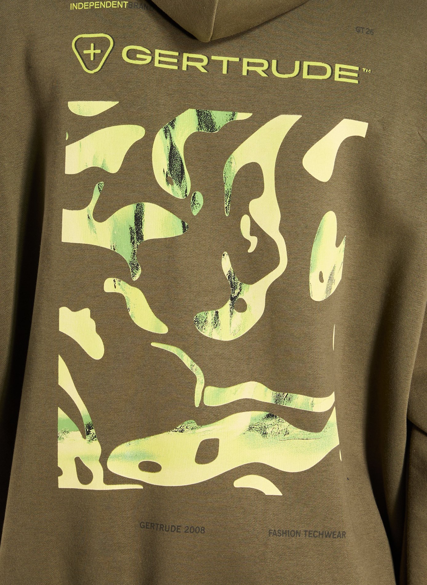 Cotton Blend Hoodie GERTRUDE ET GASTON Khaki