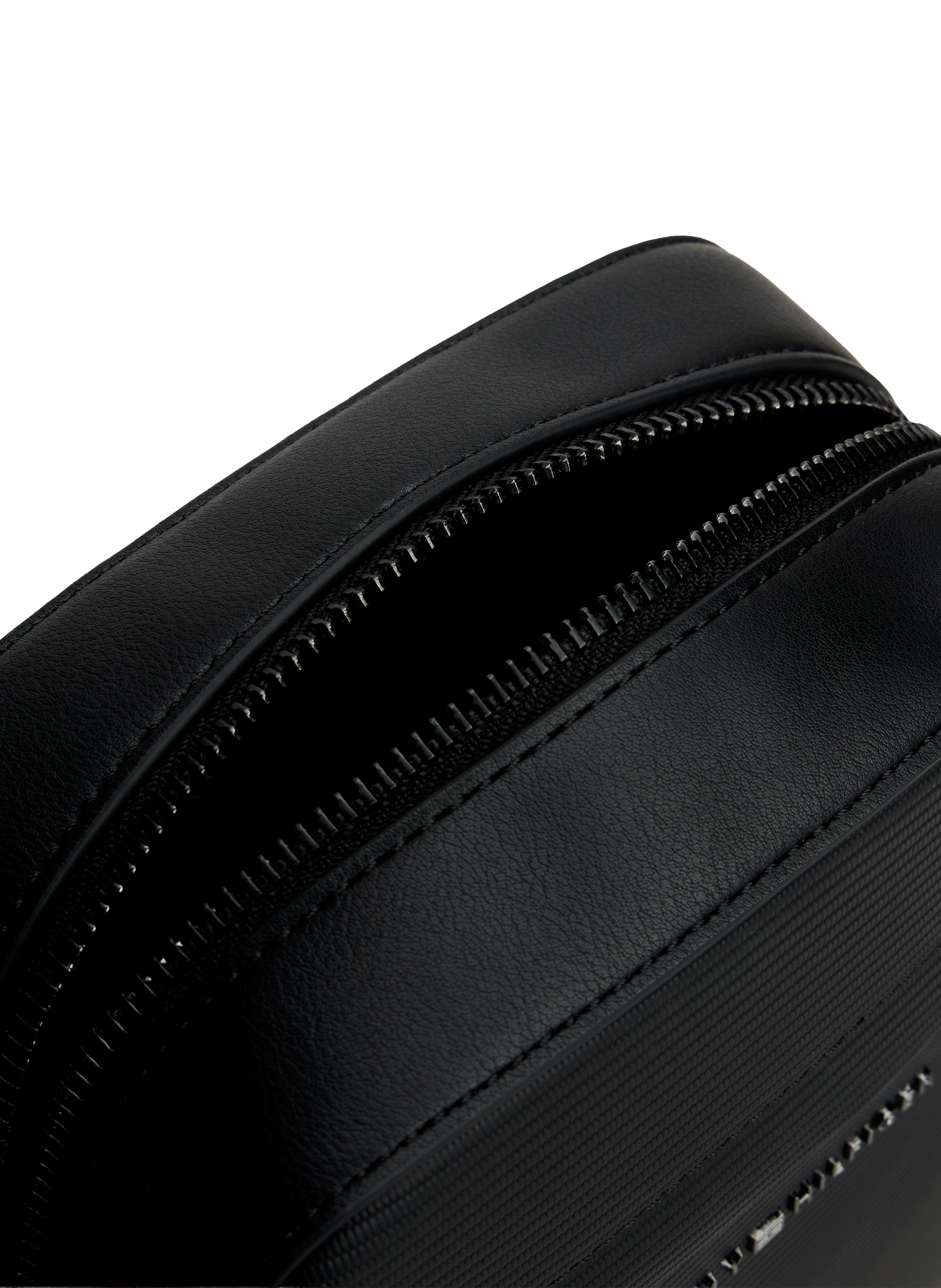 Textured reporter shoulder bag TOMMY HILFIGER Black