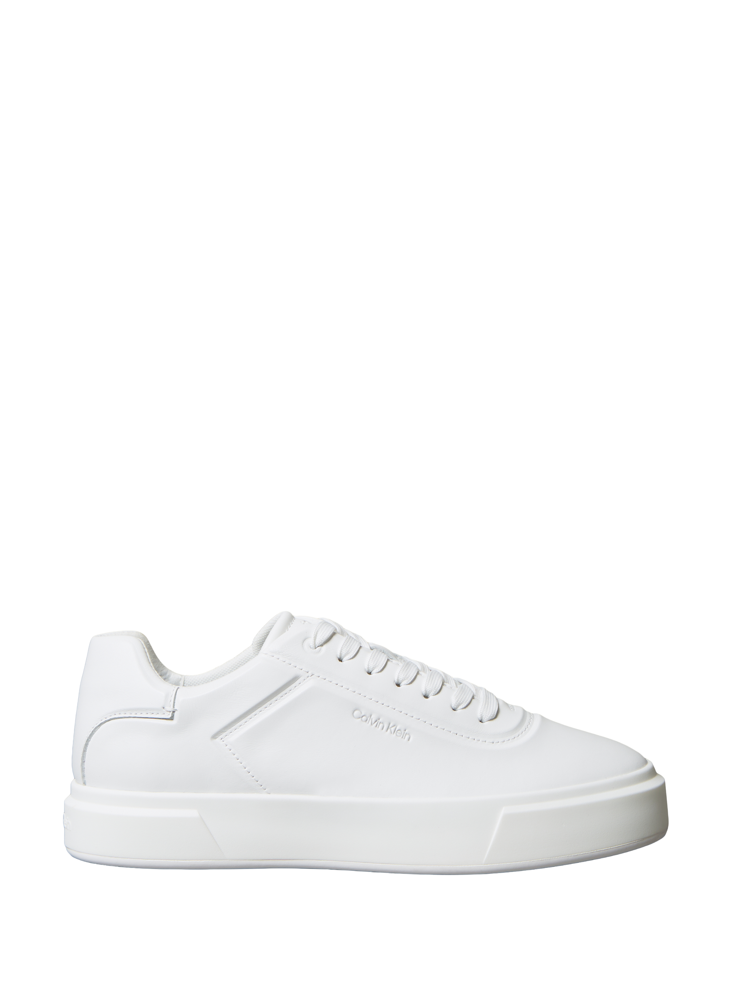 Baskets basses en cuir CALVIN KLEIN Blanc