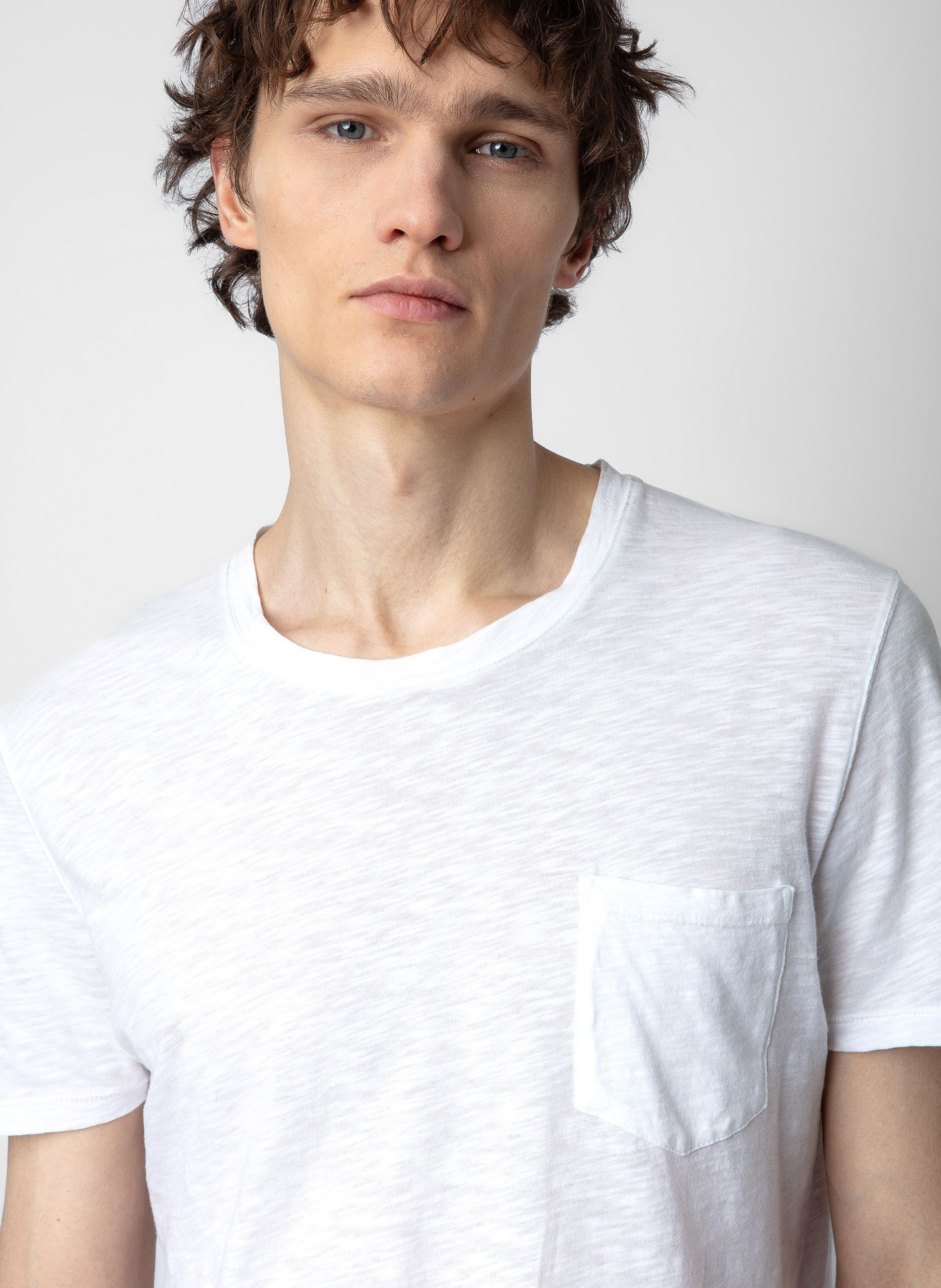 Tee-shirt droit en coton stockholm ZADIG&VOLTAIRE Blanc