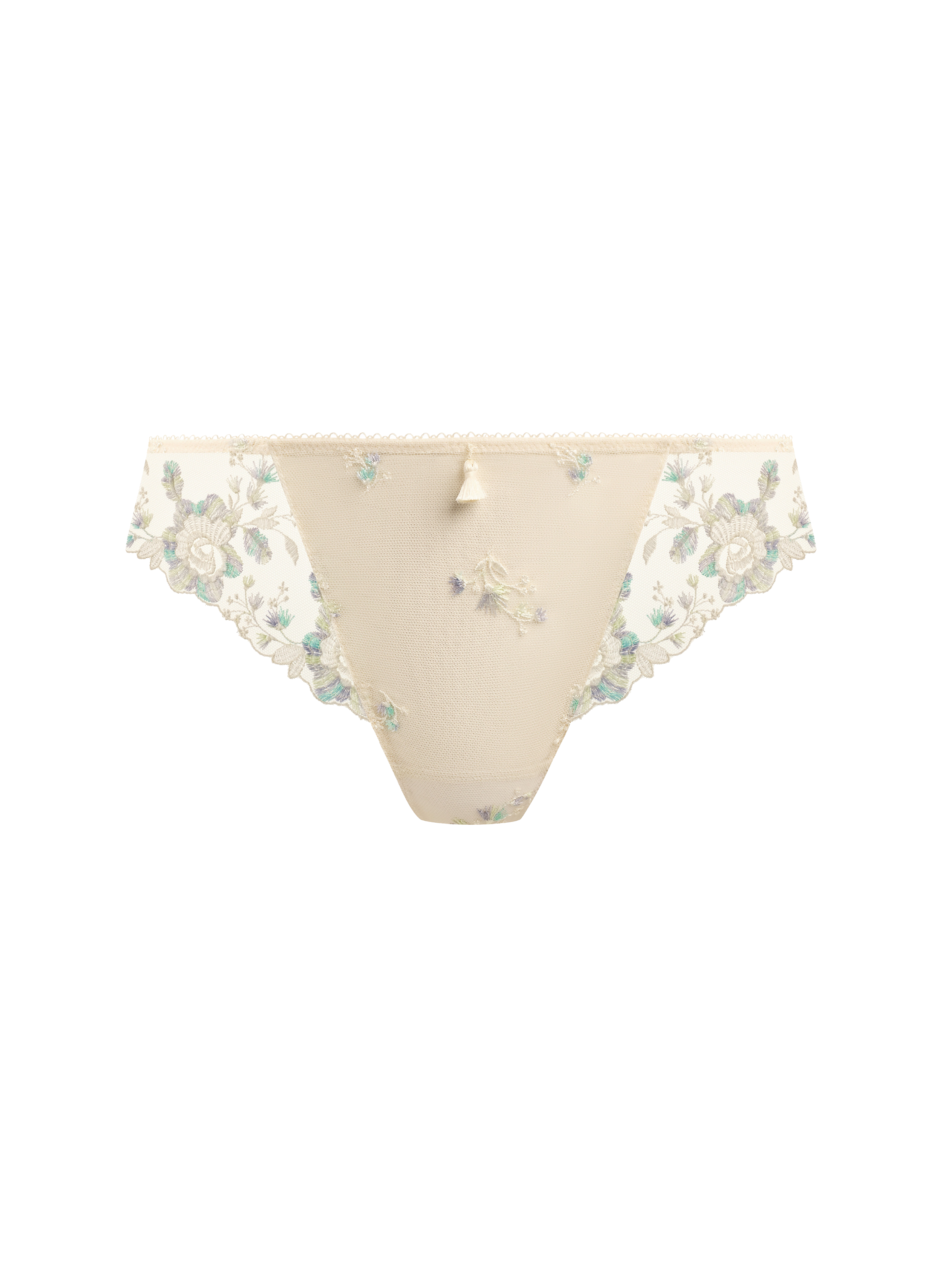 Tanga Rose Enchantée à dentelle WACOAL Beige