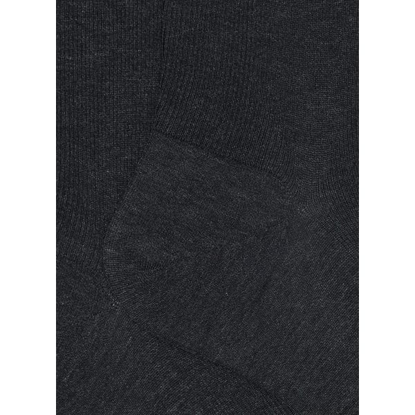 Dore Dore Chaussettes Jambe Sensible Sans Bord Élastique En Coton Mélangé In Gray