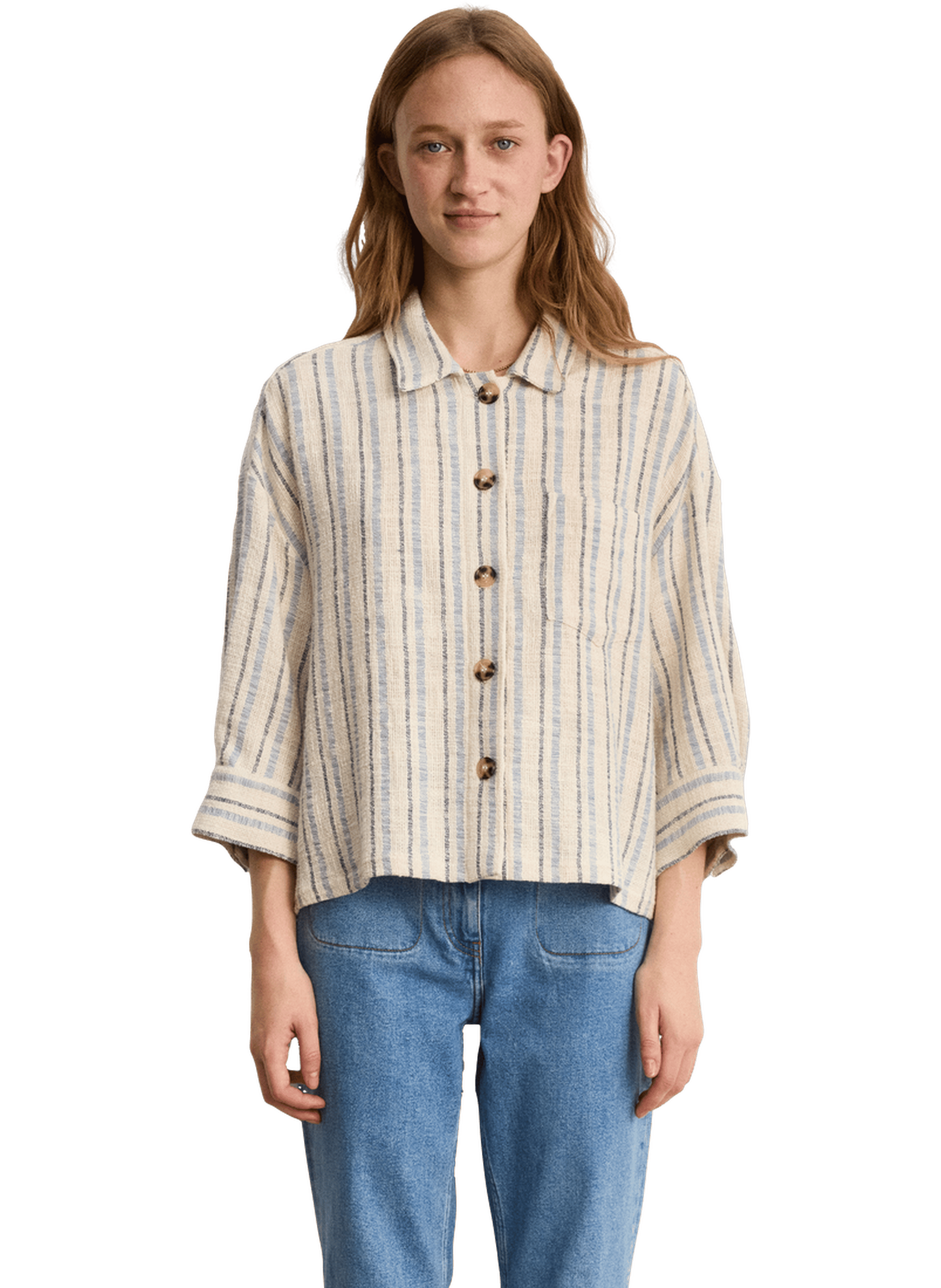 Surchemise à rayures - chanty PABLO Blanc