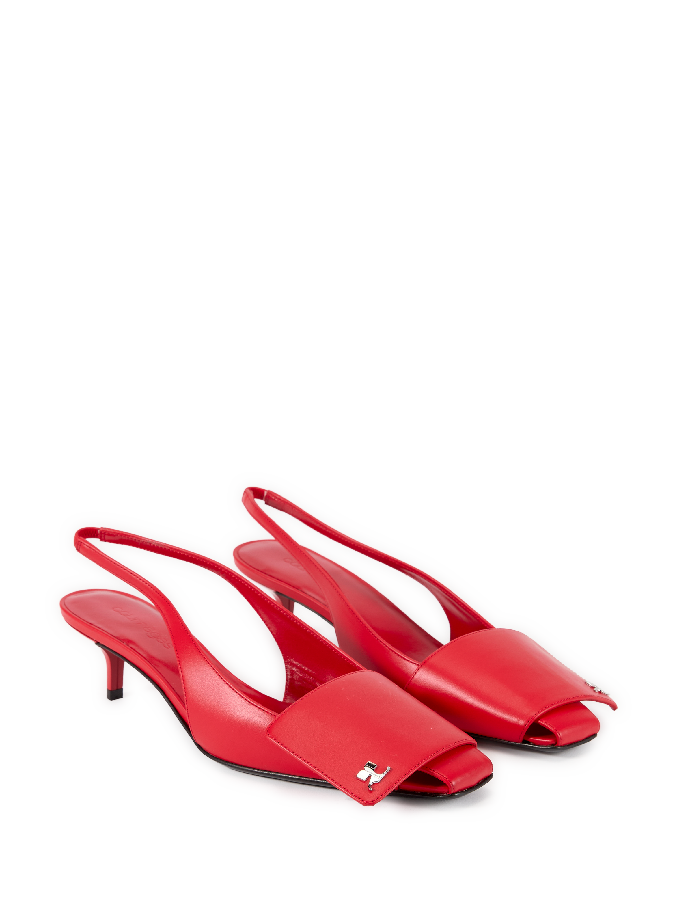 Logo plate Heels COURRÈGES Red