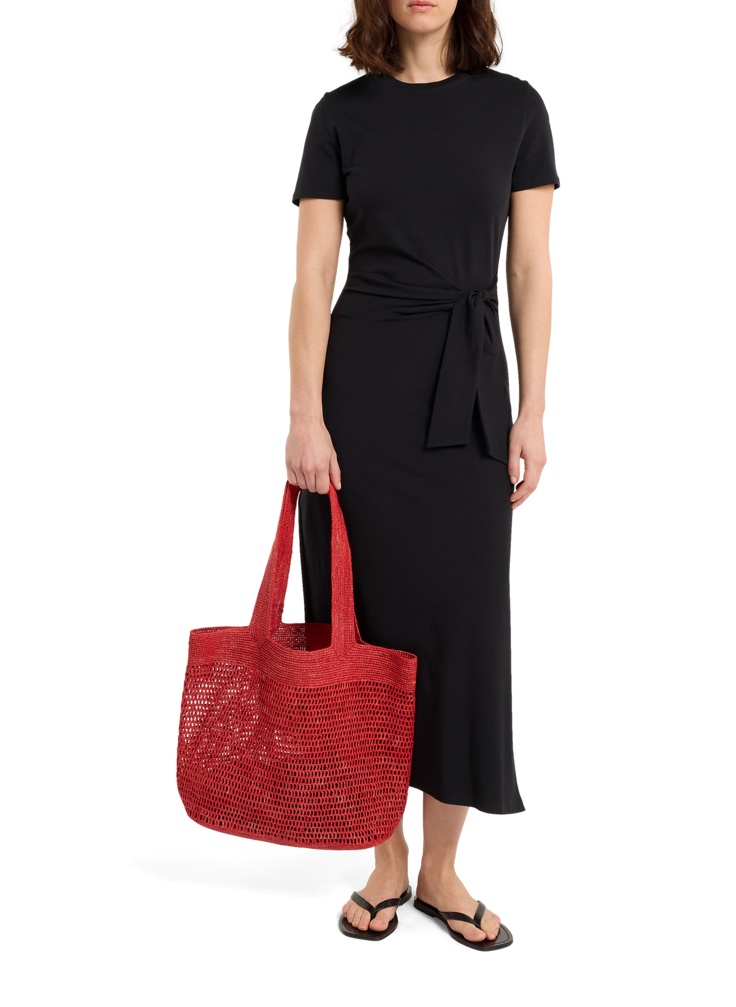 Claquettes Faty en cuir de chèvre SAISON 1865 Noir