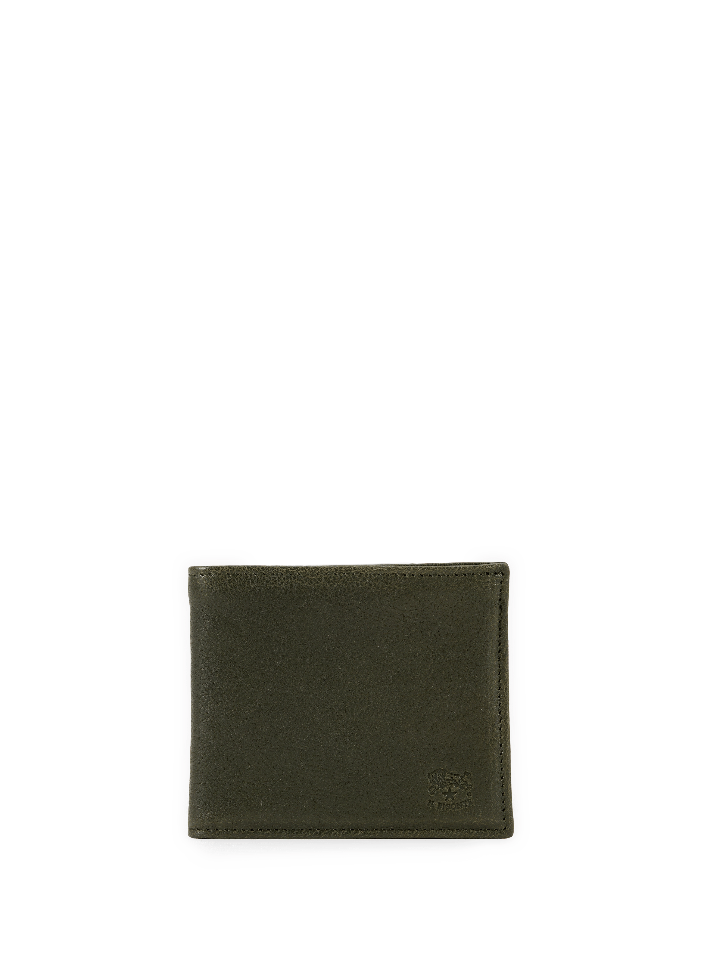  Leather wallet IL BISONTE Khaki