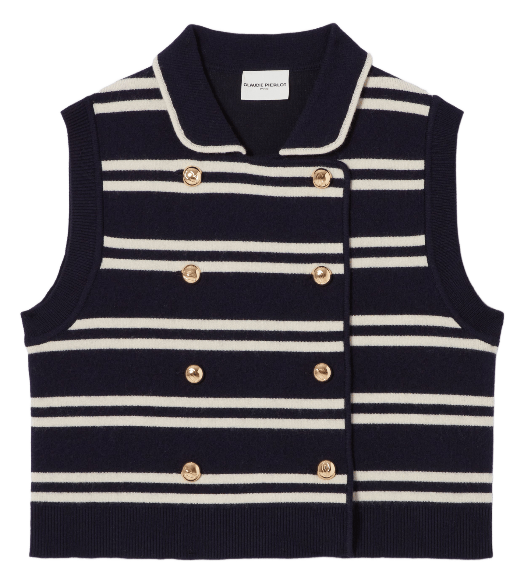 Cardigan col claudine en laine mélangée majacquie CLAUDIE PIERLOT Multicolore
