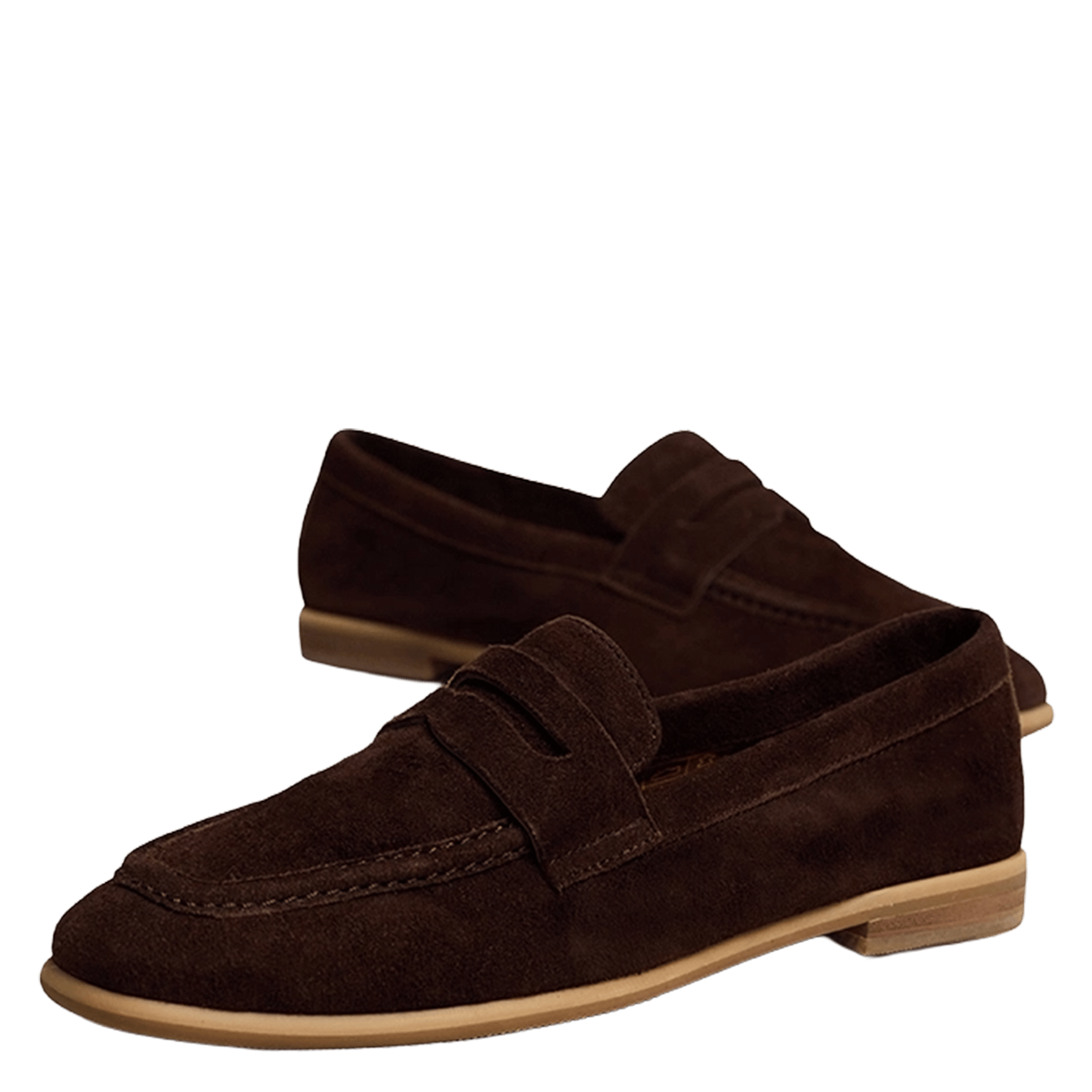 Mocassins en cuir velours aca JONAK Marron