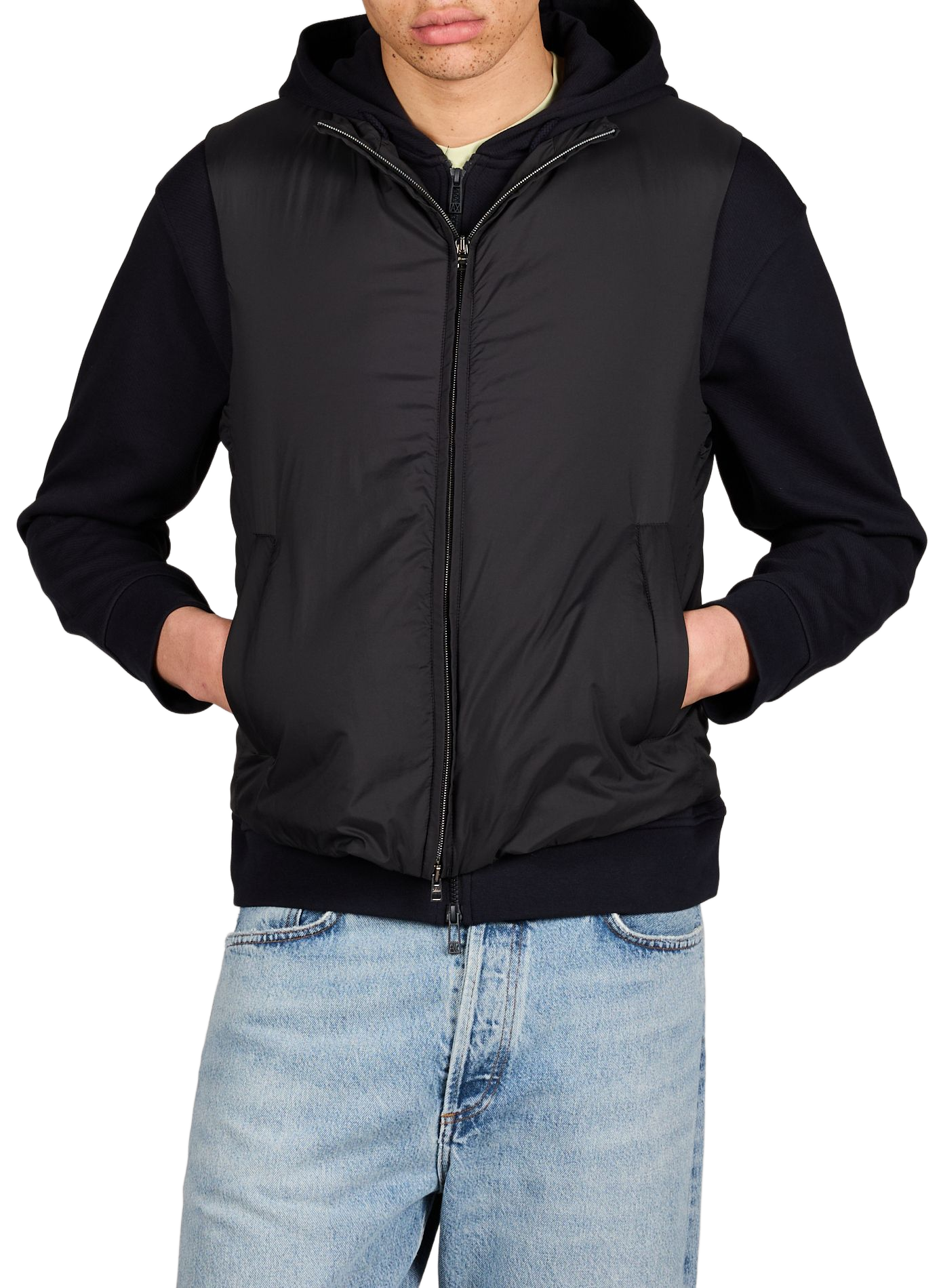 Gilet senza maniche con colletto alto HERNO Blu