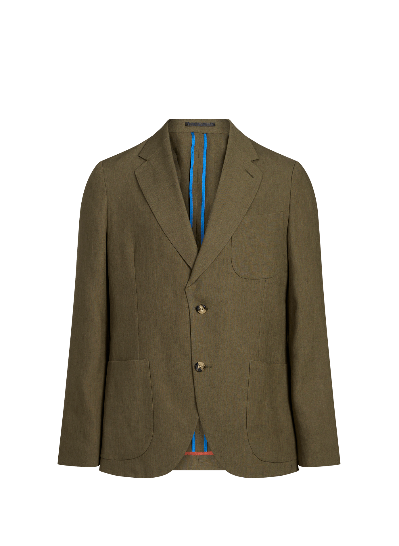 Straight linen suit jacket PAUL SMITH Khaki