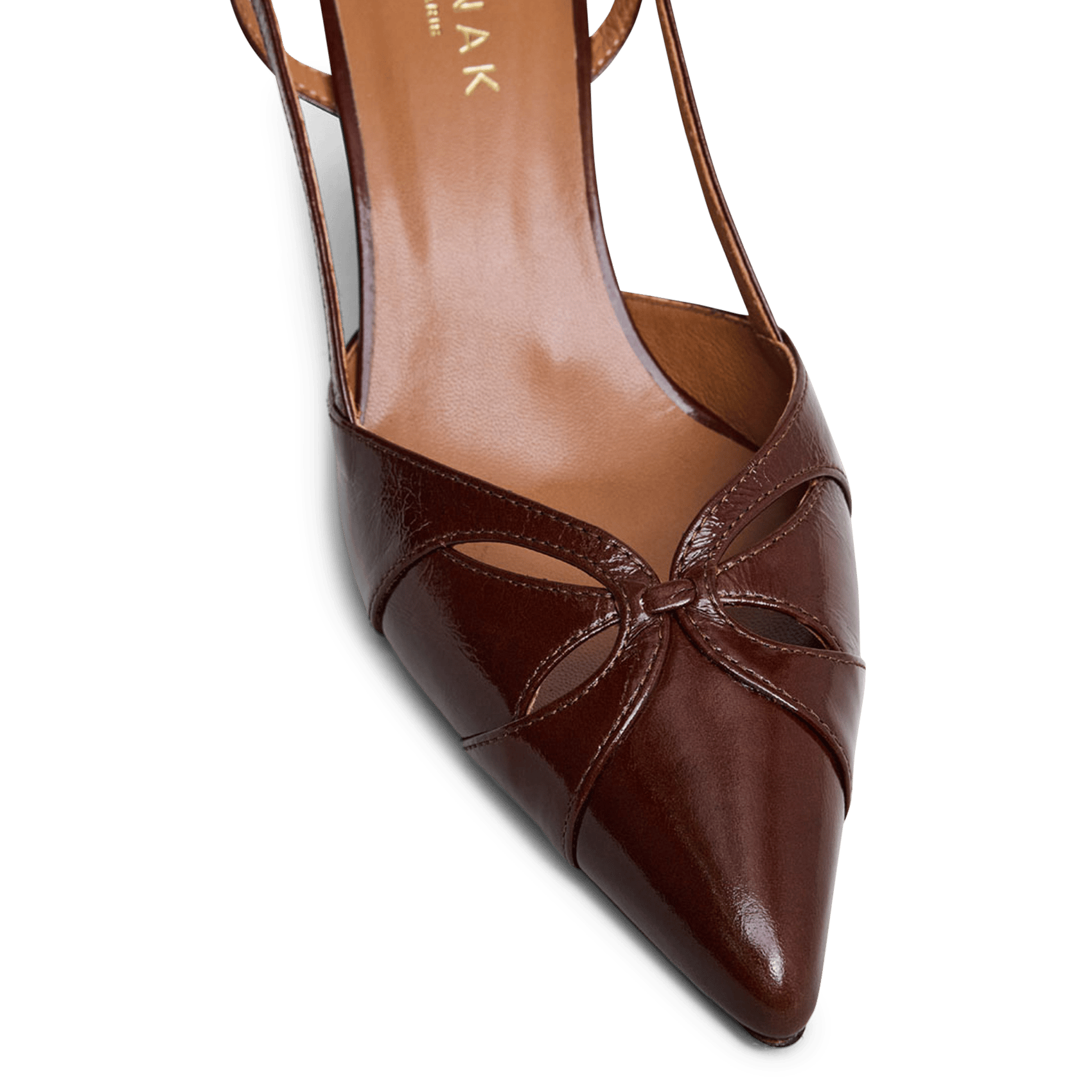 Escarpins en cuir damour JONAK Marron