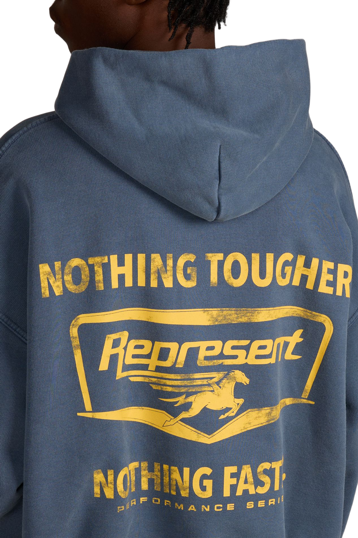 Sweatshirt imprimé en coton REPRESENT Bleu