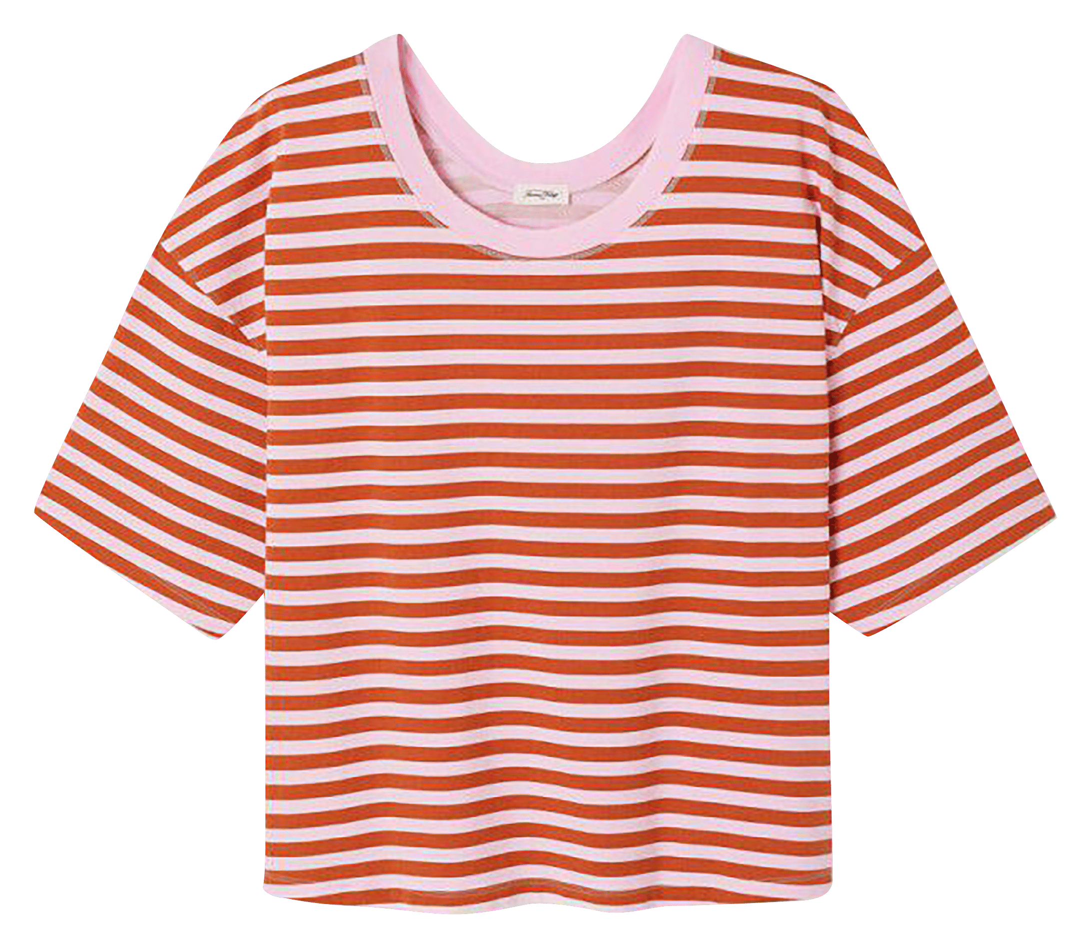 T-shirt oversize en coton gixy AMERICAN VINTAGE Rouge