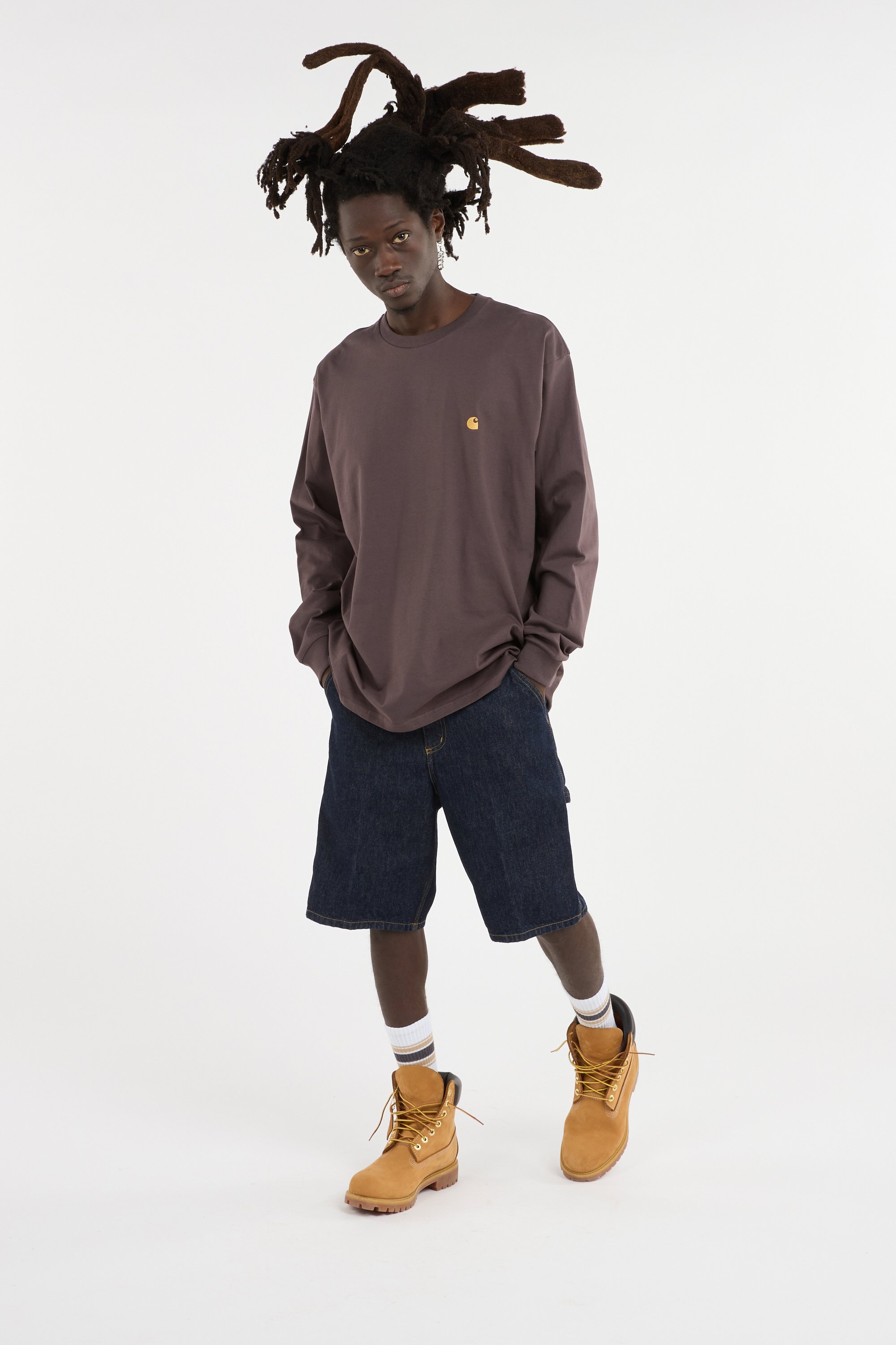 T-shirt chase CARHARTT WIP Marron