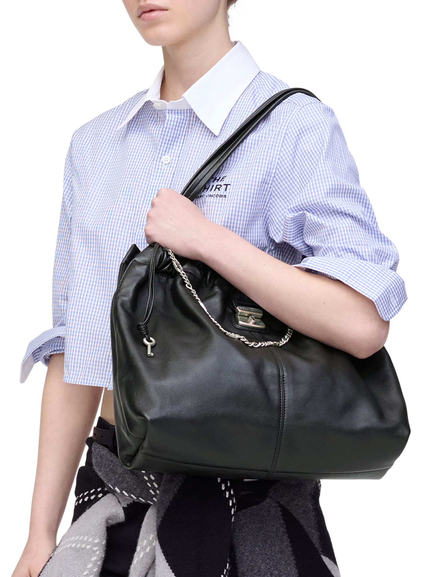 The Cristina Tote leather bag MARC JACOBS Black