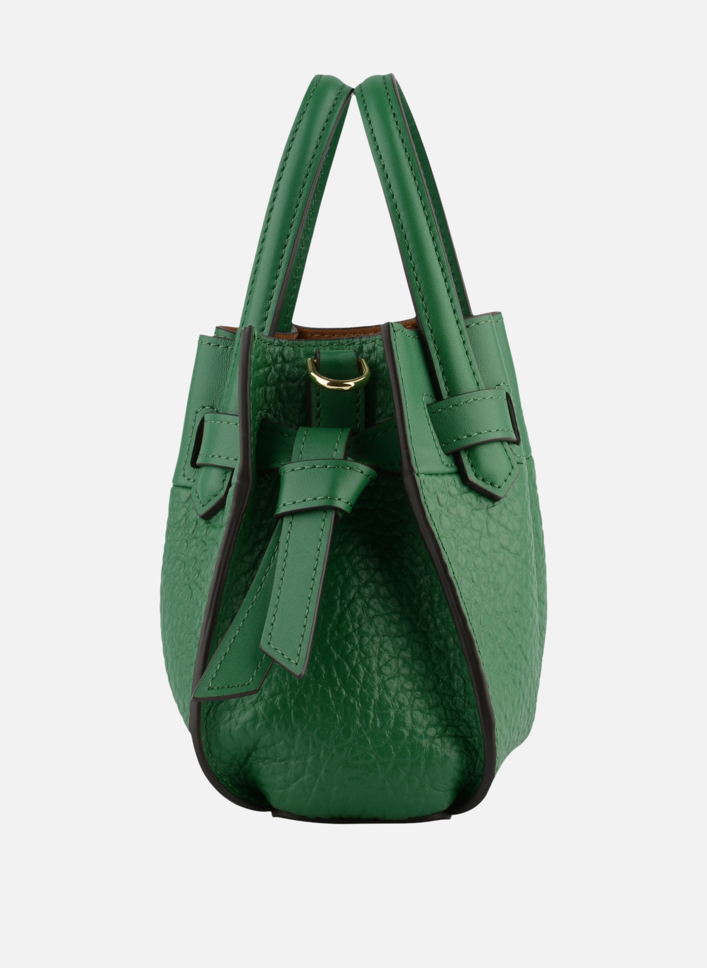 Blossom | sac à main nano en cuir de vachette | Vert POURCHET Femme