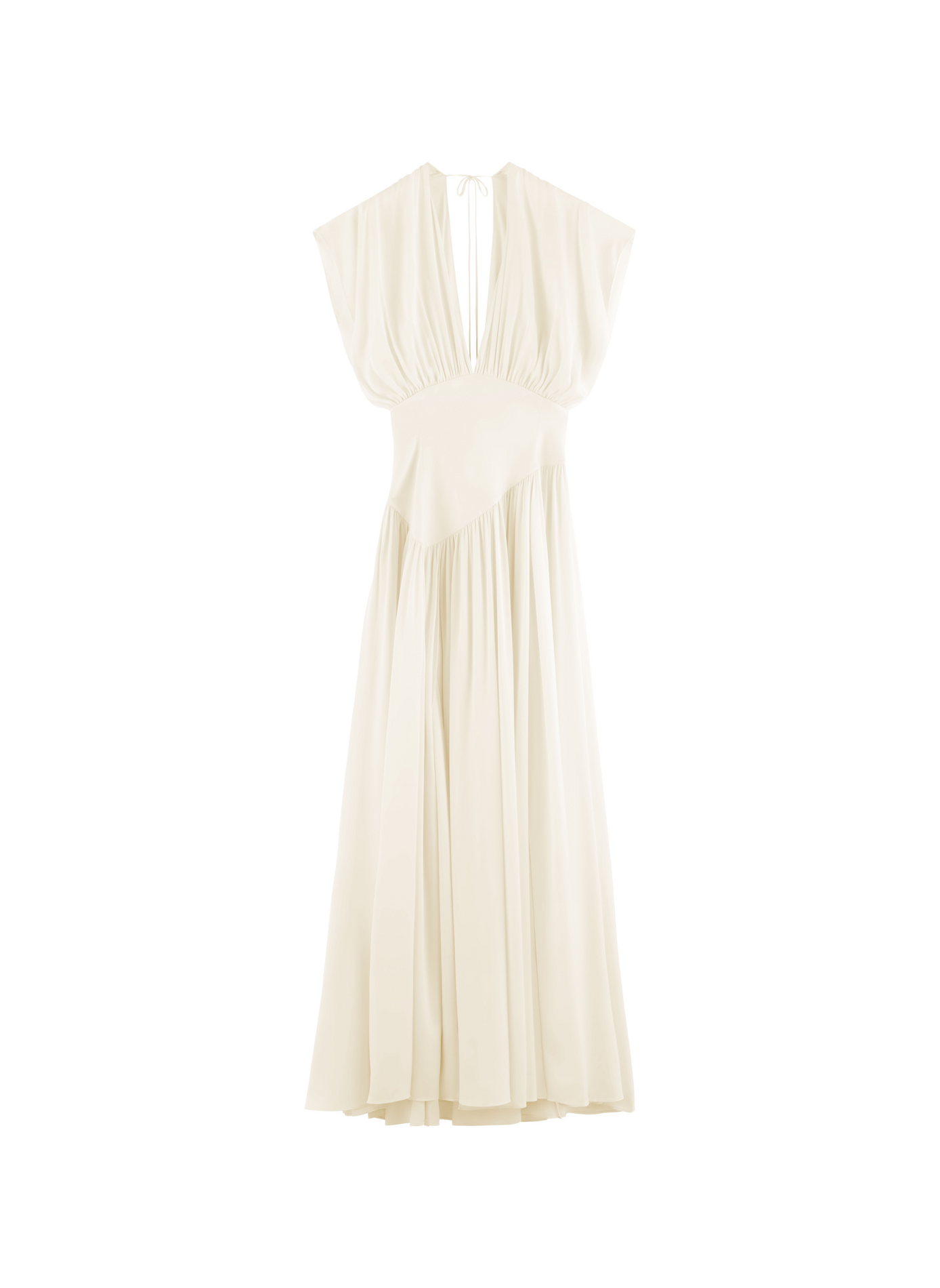 Langes Seidenkleid ARAKII Weiss