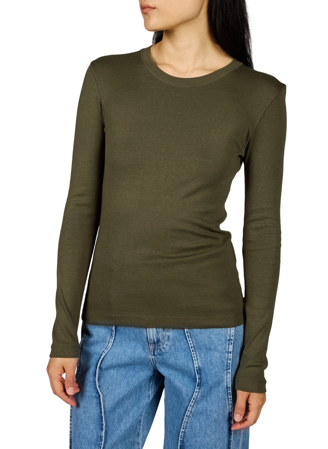 Logo-T-Shirt CLOSED Grun