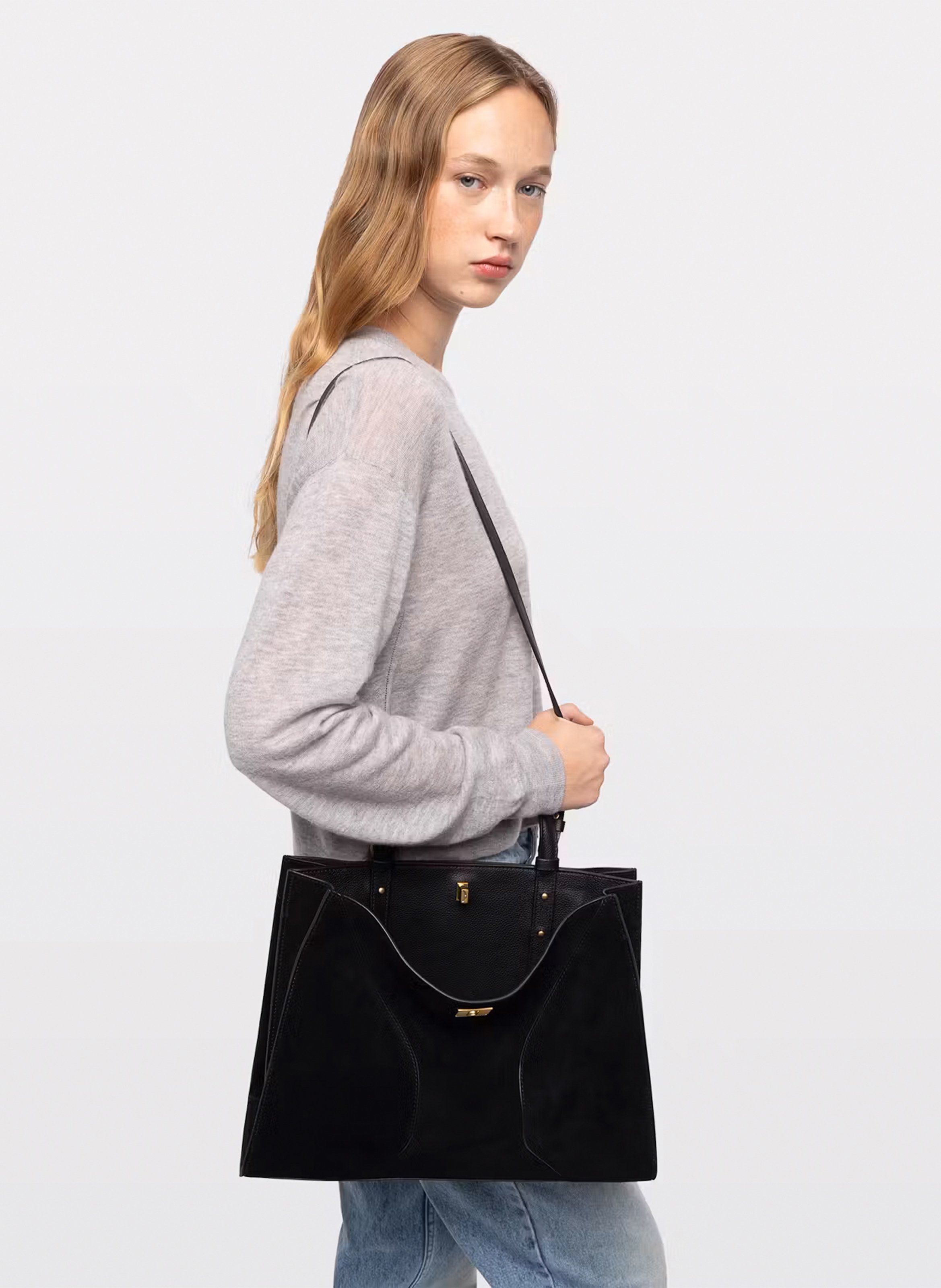 Jack suède tas met twee compartimenten ZADIG&VOLTAIRE Zwart