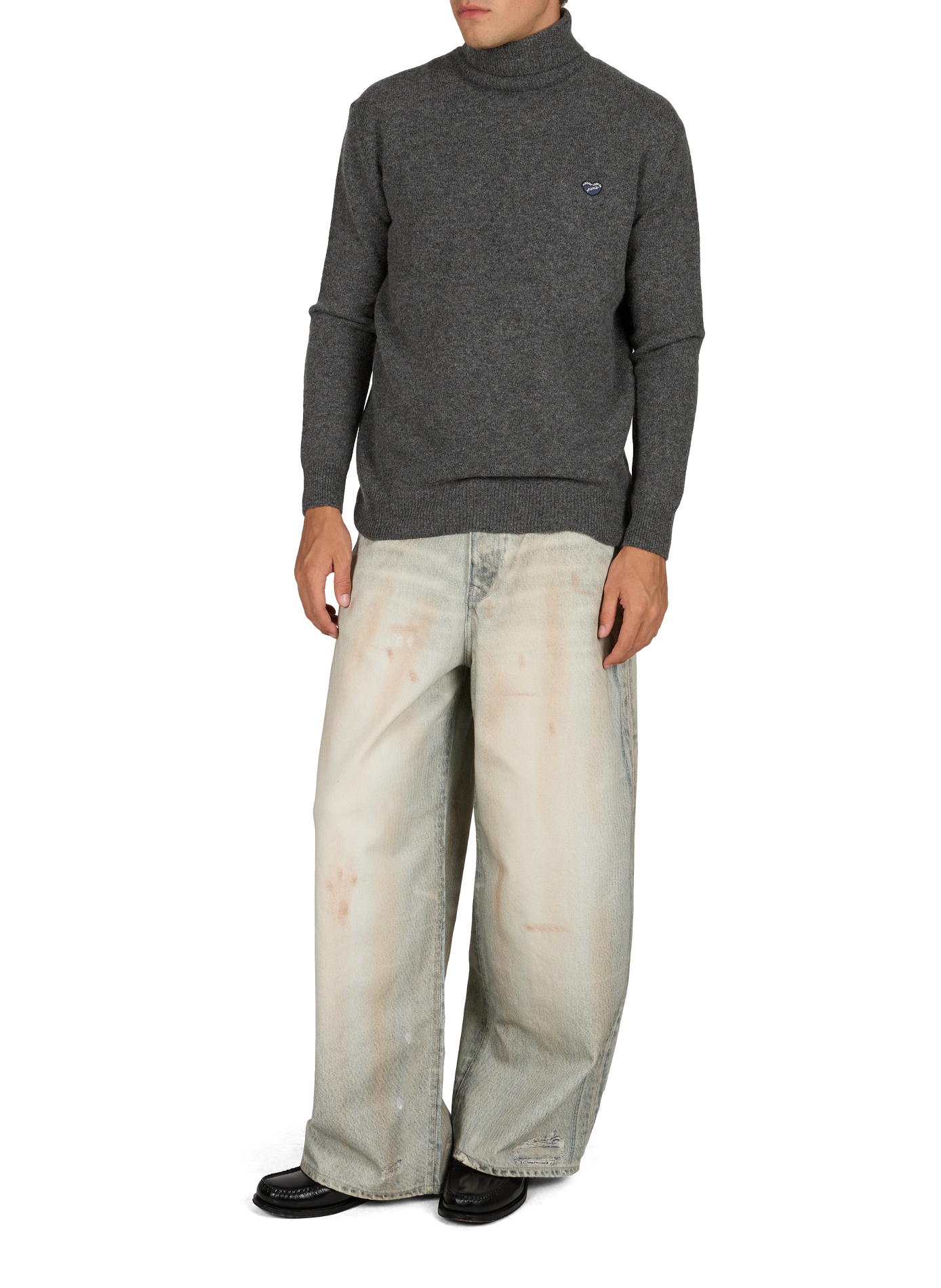 Rollkragenpullover Civiale aus reiner Schurwolle MAISON LABICHE Grau