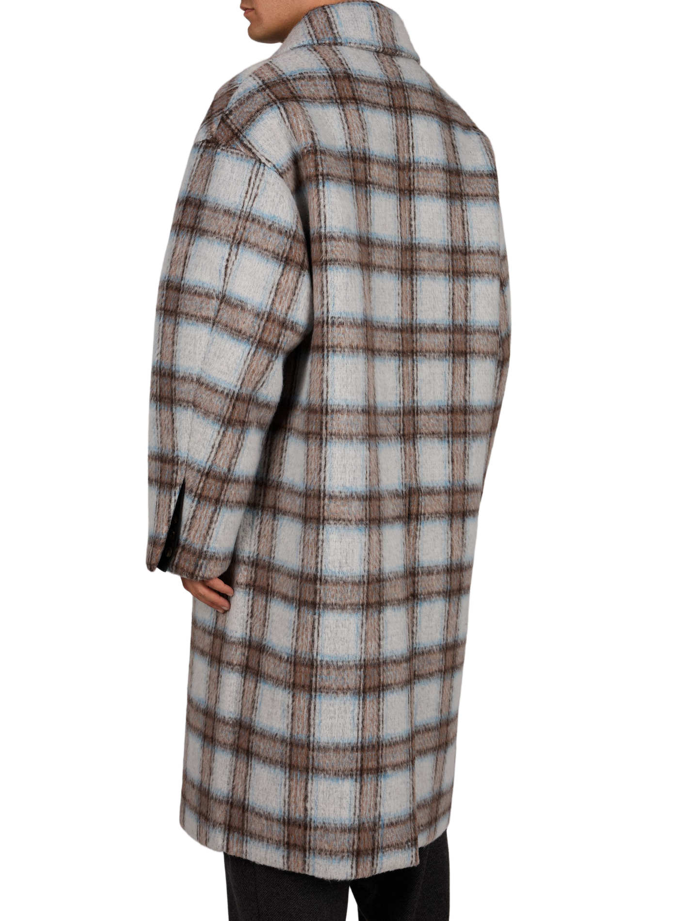 Mid-length straight coat with a classic collar ENTIRE STUDIOS Multicolour