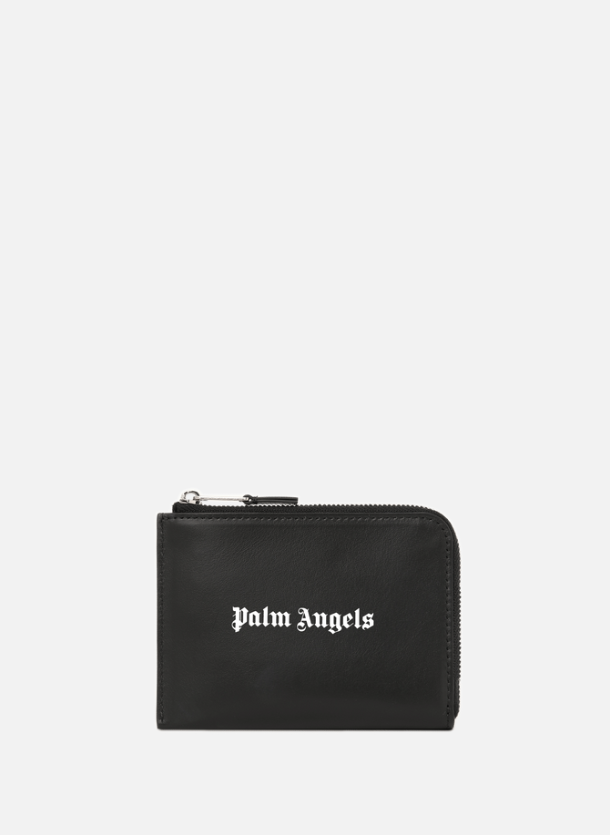 Off White Logo leather card holder PALM ANGELS