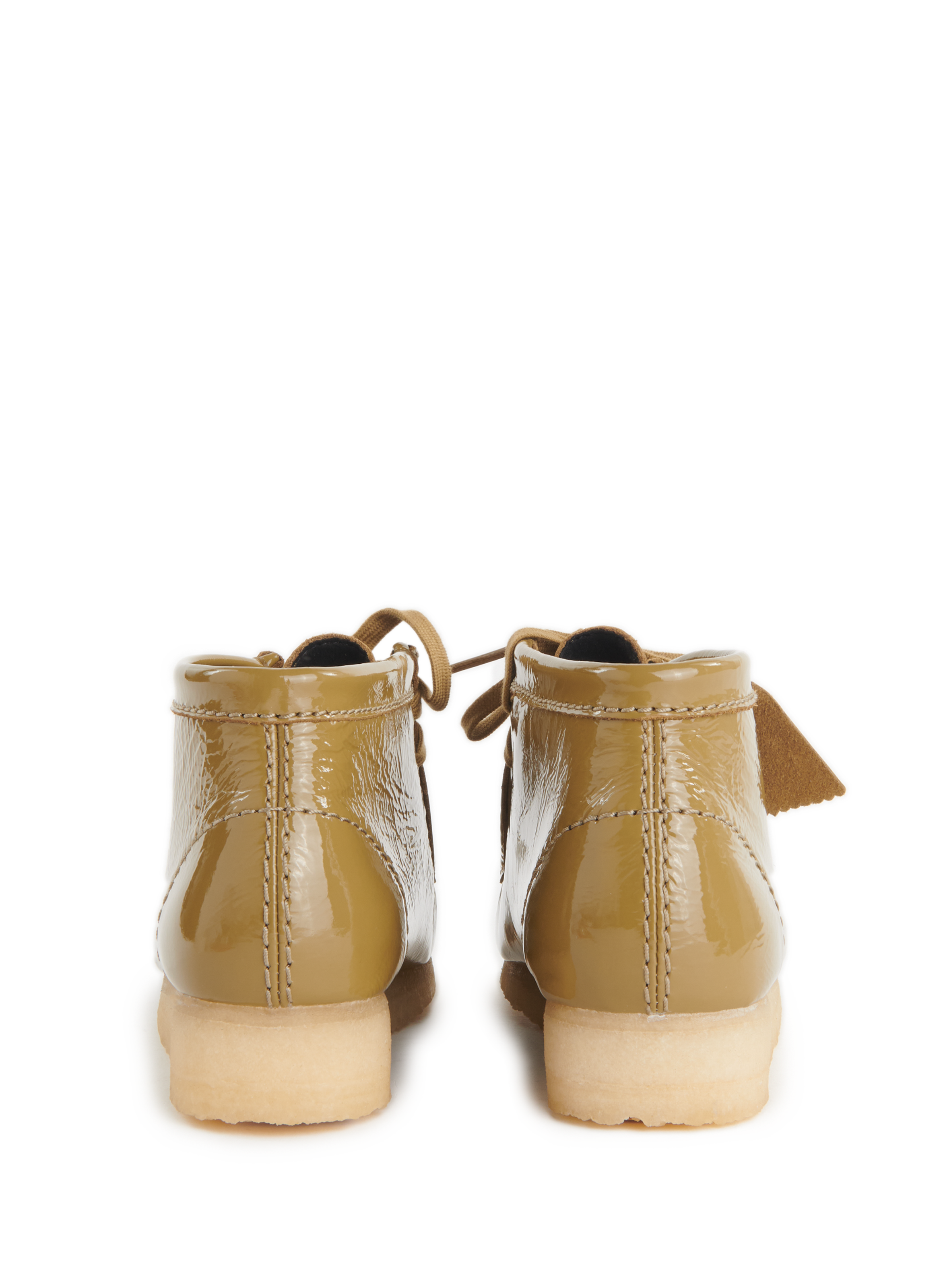 Wallabee leather ankle boots CLARKS Green